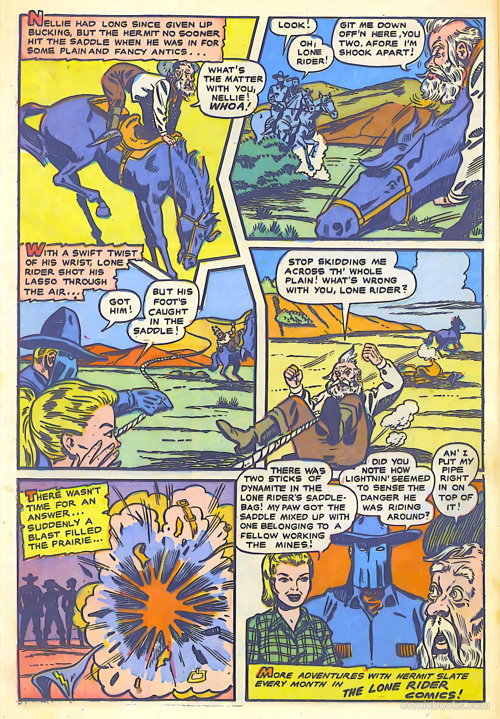 The Lone Rider #7 (1952) — page 16 of 36