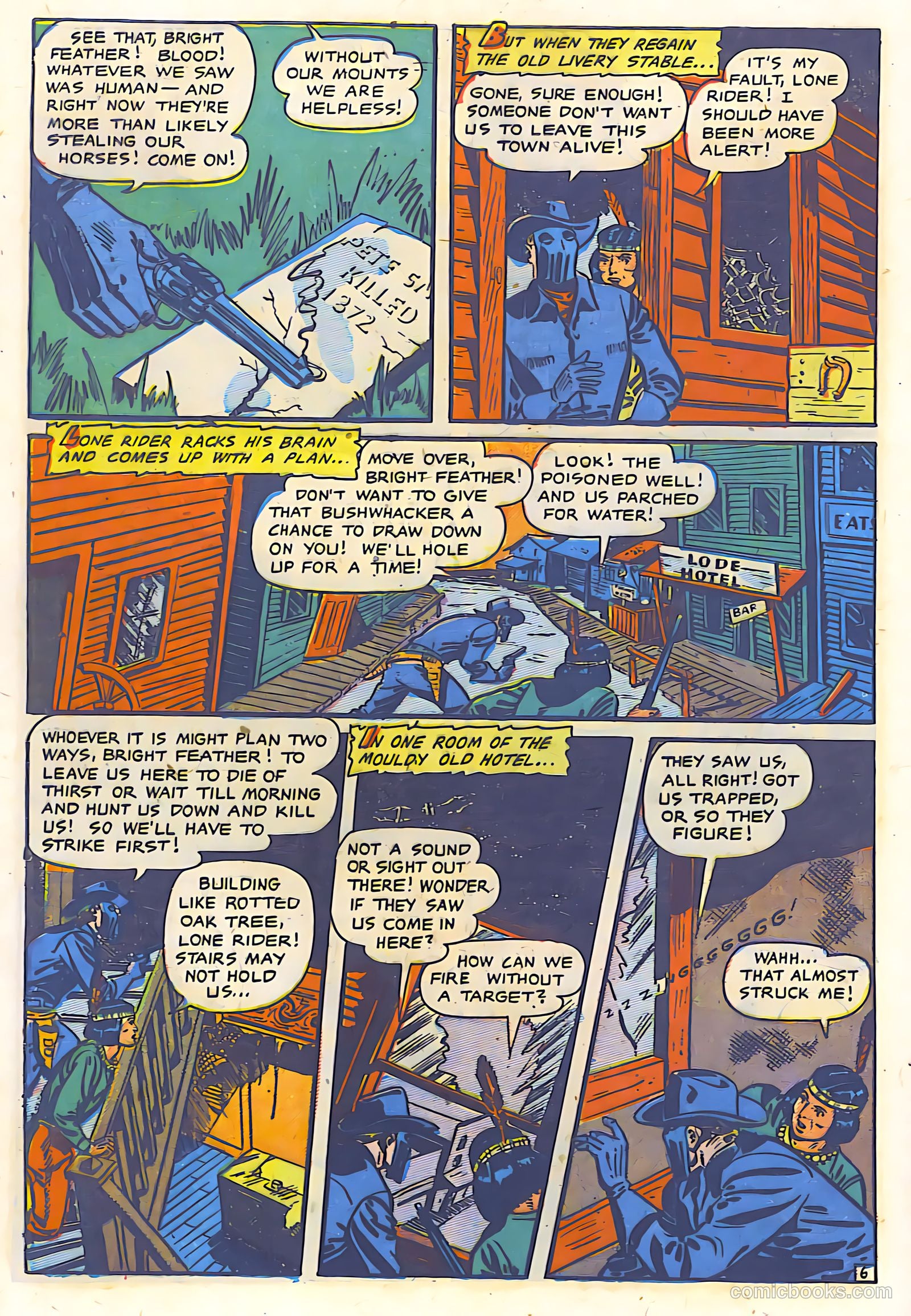 The Lone Rider #9 (1949) — page 7 of 29