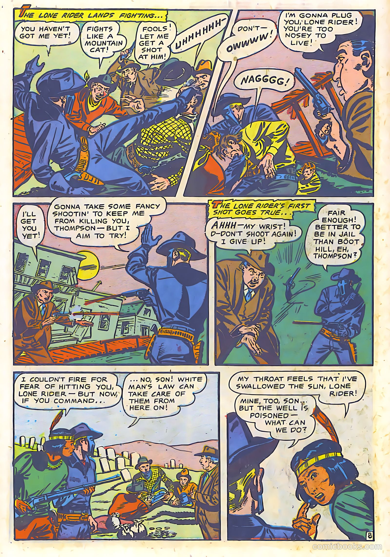 The Lone Rider #9 (1949) — page 9 of 29