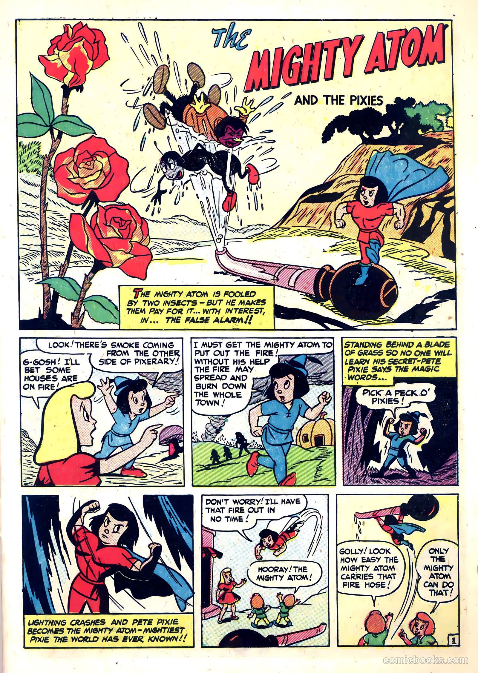 The Mighty Atom and the Pixies #6 (1949) — page 3 of 36