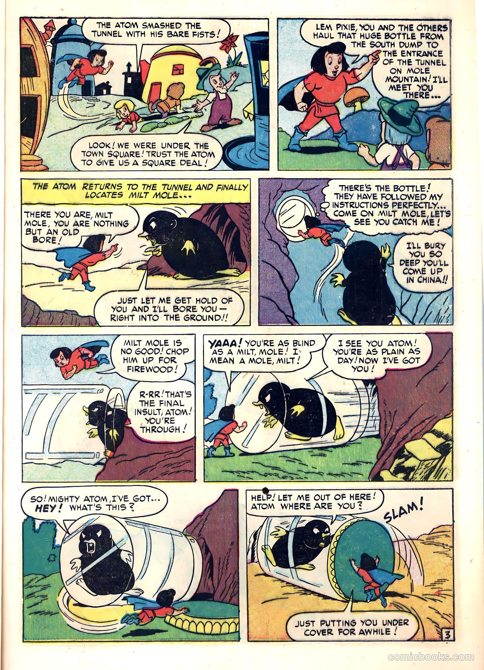 The Mighty Atom and the Pixies #6 (1949) — page 9 of 36