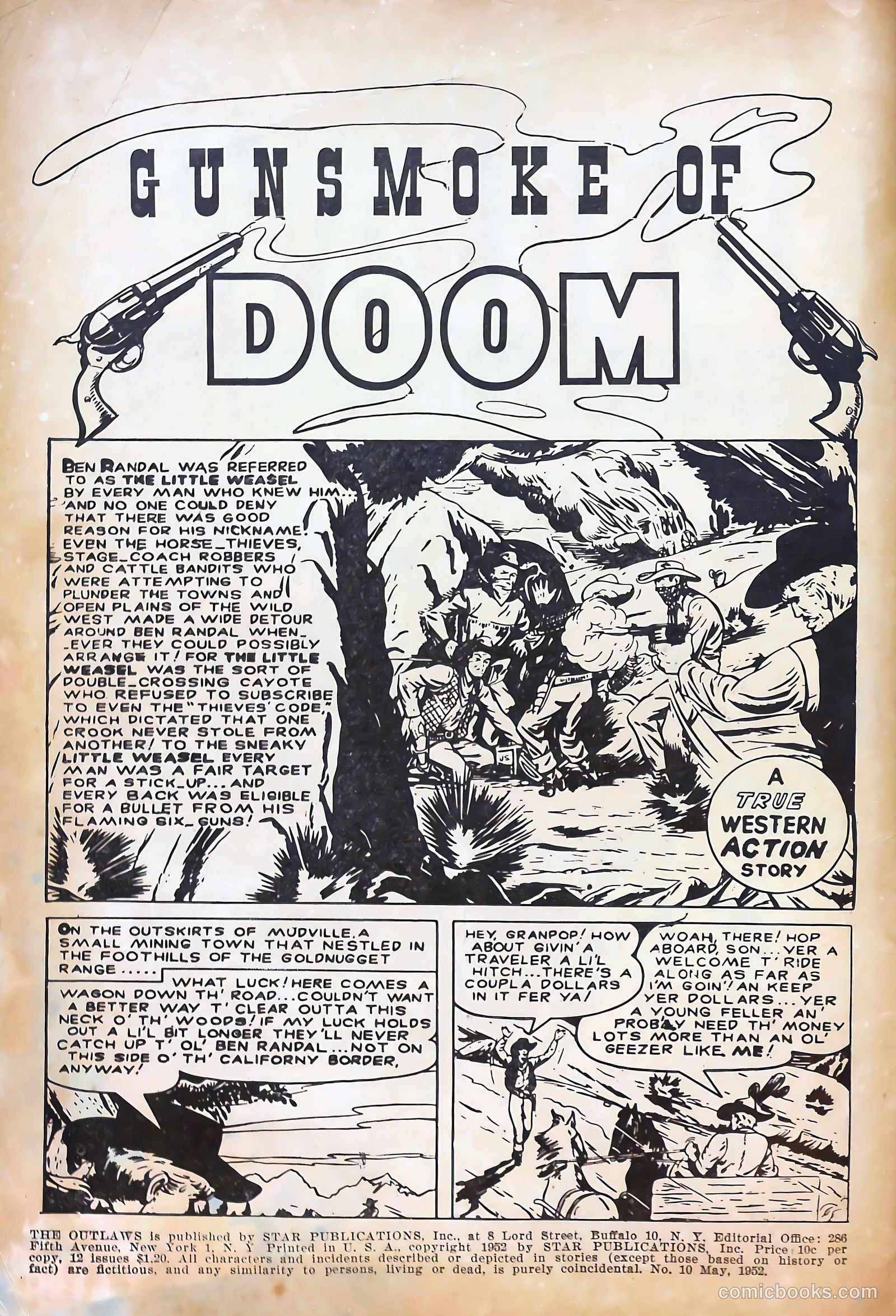 The Outlaws #10 (1952) — page 2 of 36