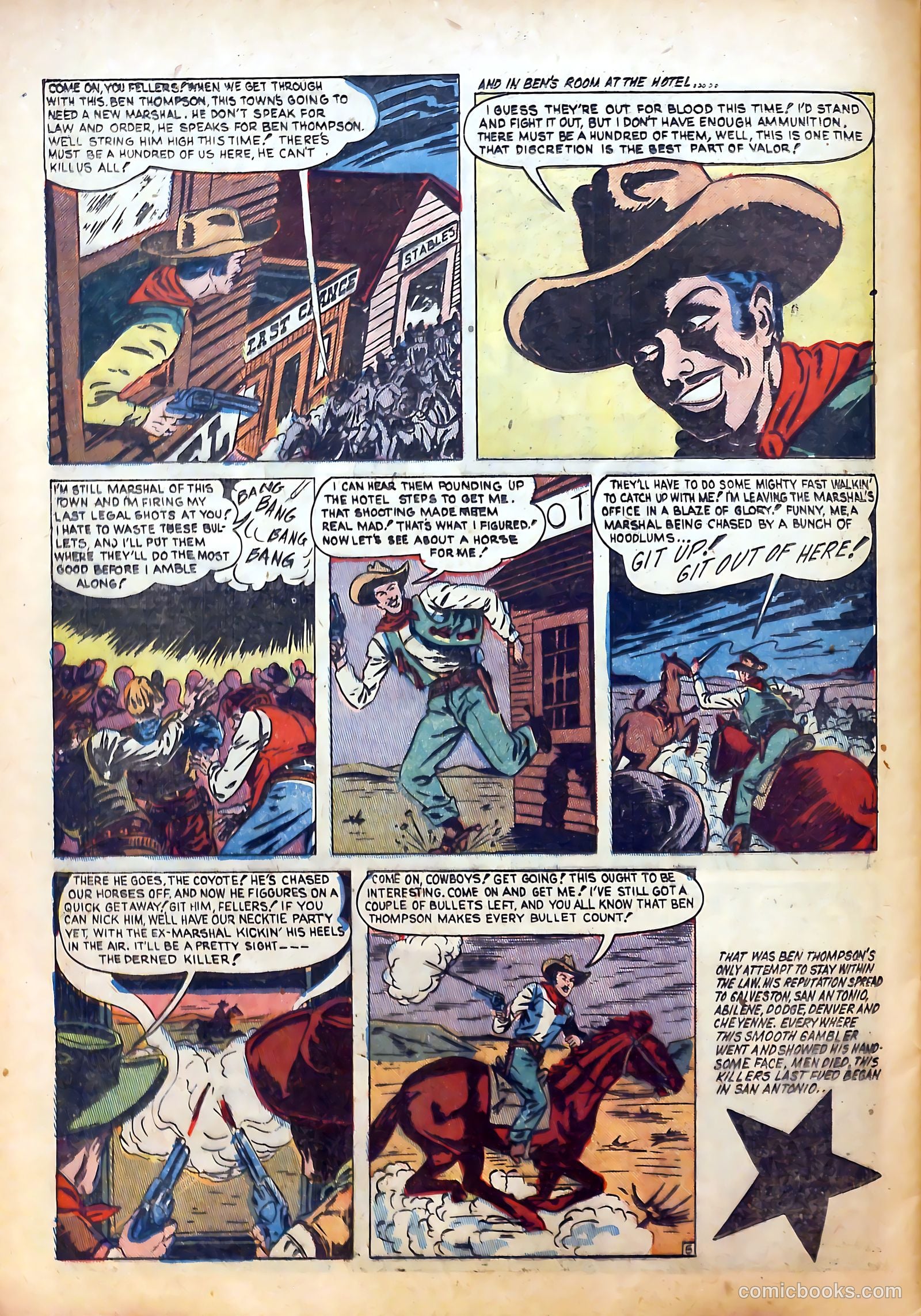 The Outlaws #10 (1952) — page 28 of 36