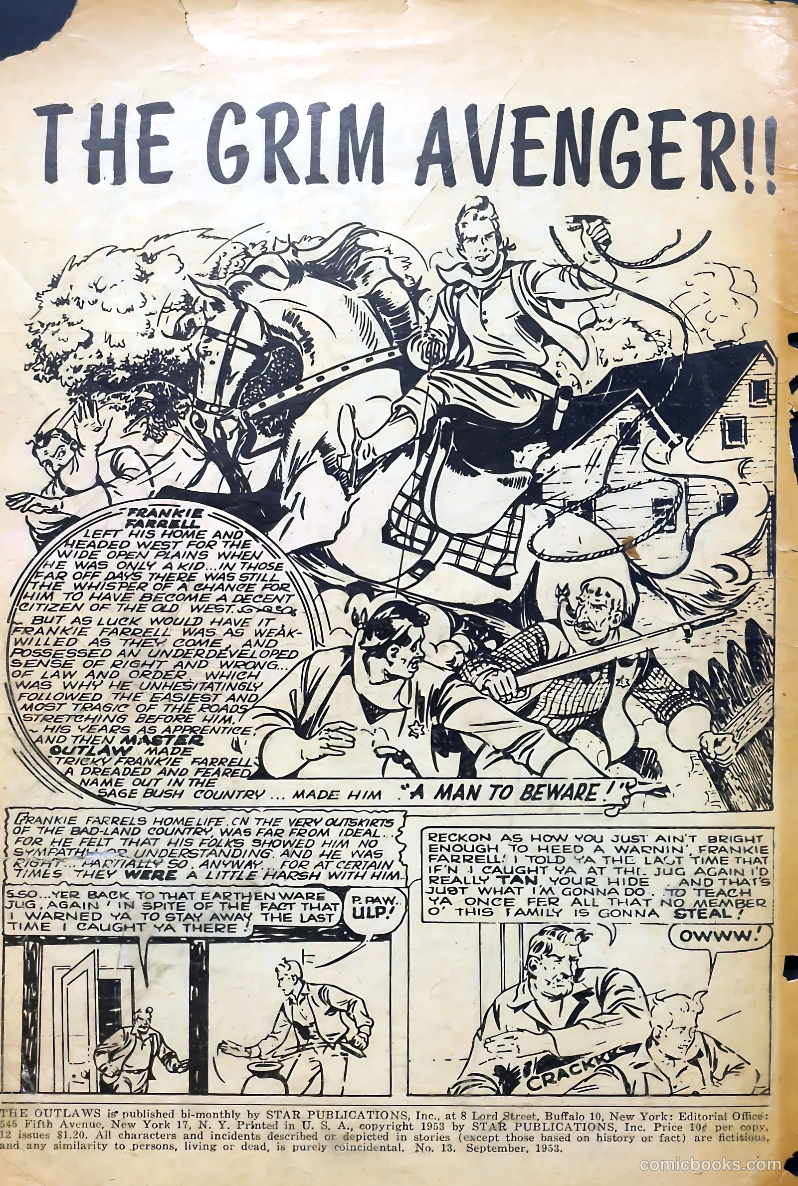 The Outlaws #13 (1953) — page 2 of 36