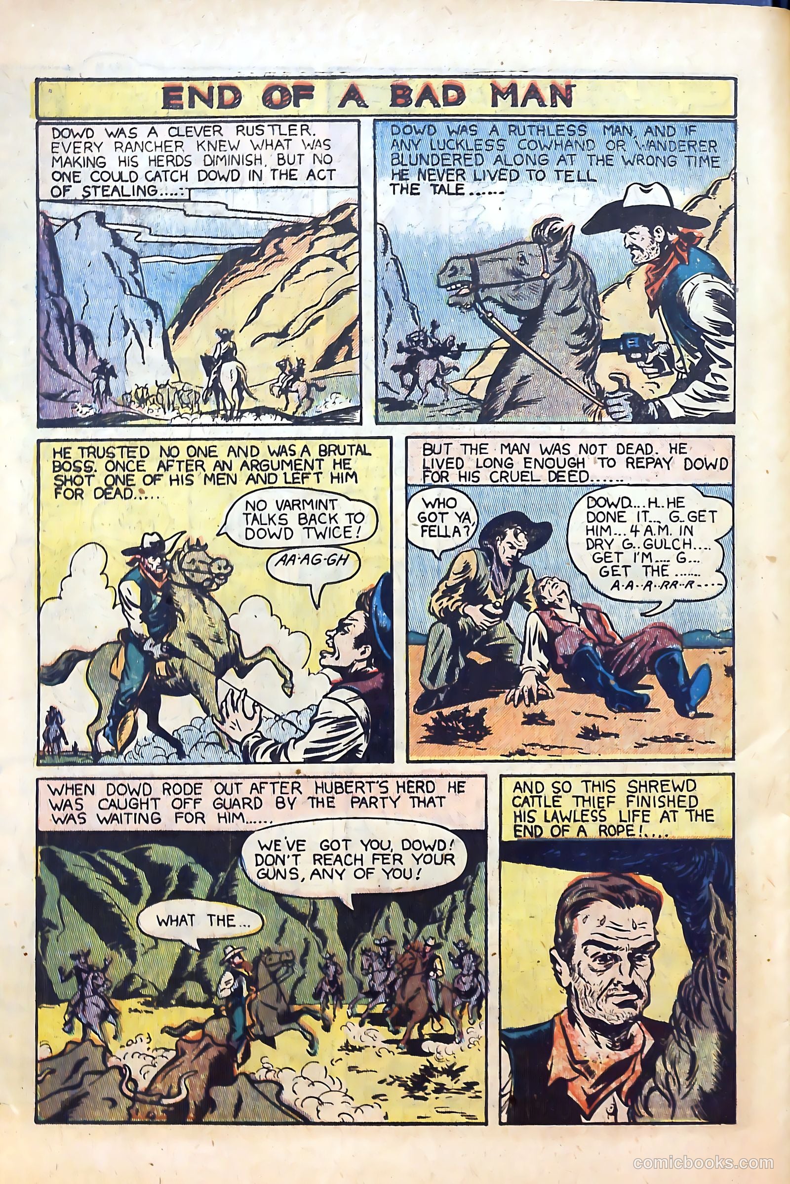 The Outlaws #14 (1954) — page 30 of 36