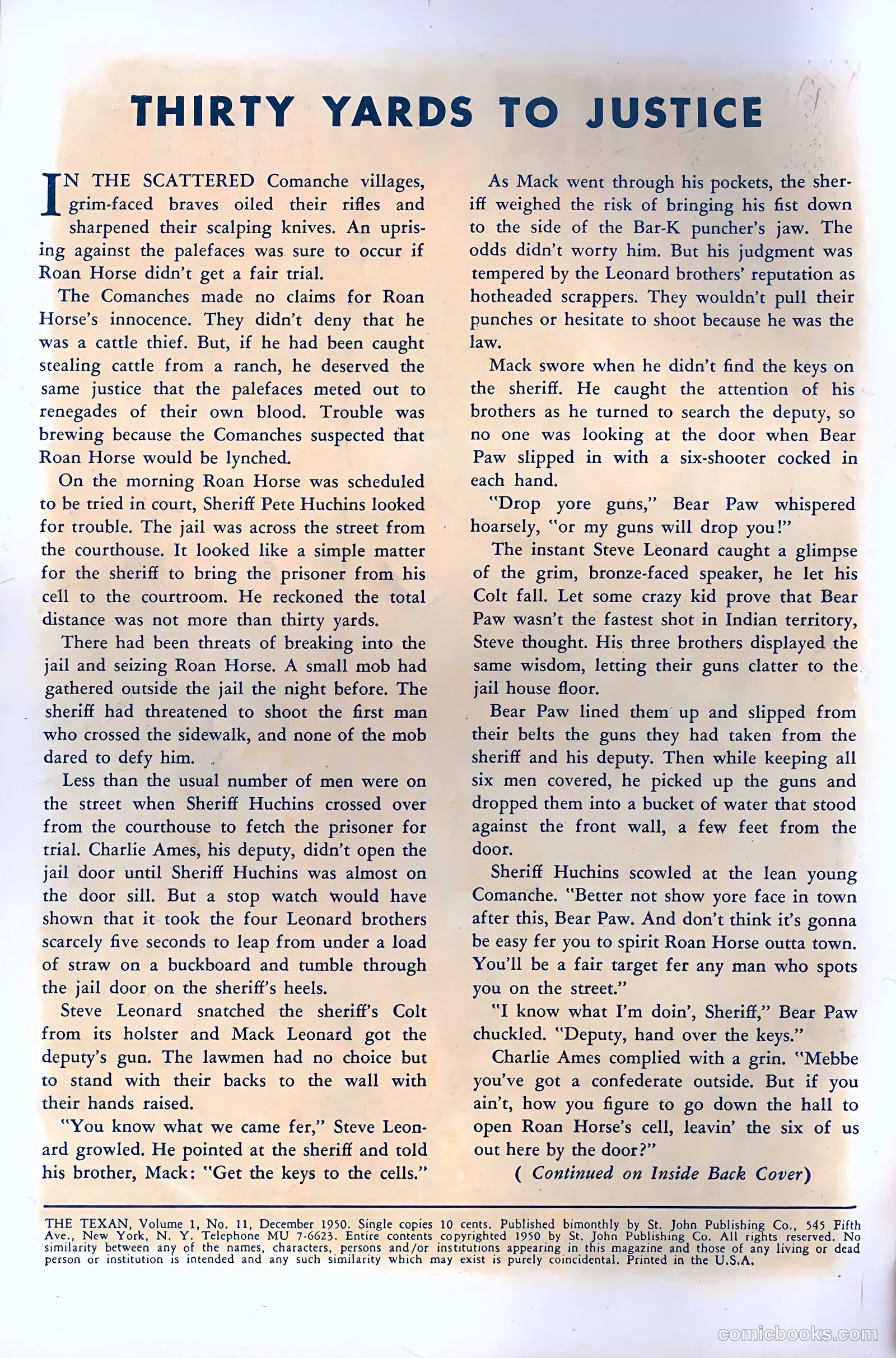The Texan #11 (1950) — page 2 of 37