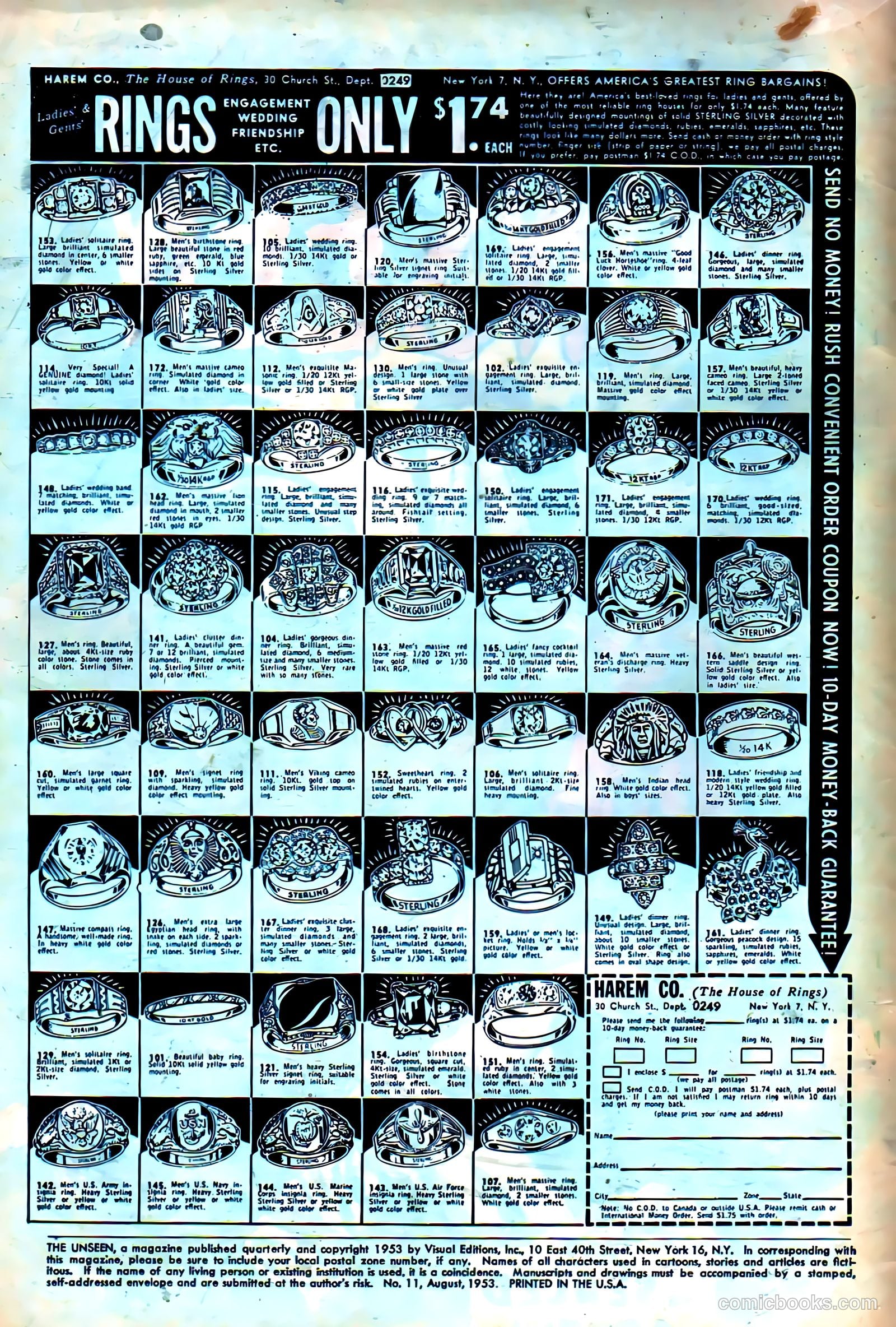 The Unseen #11 (1953, Visual Editions, Inc.) — page 2 of 36