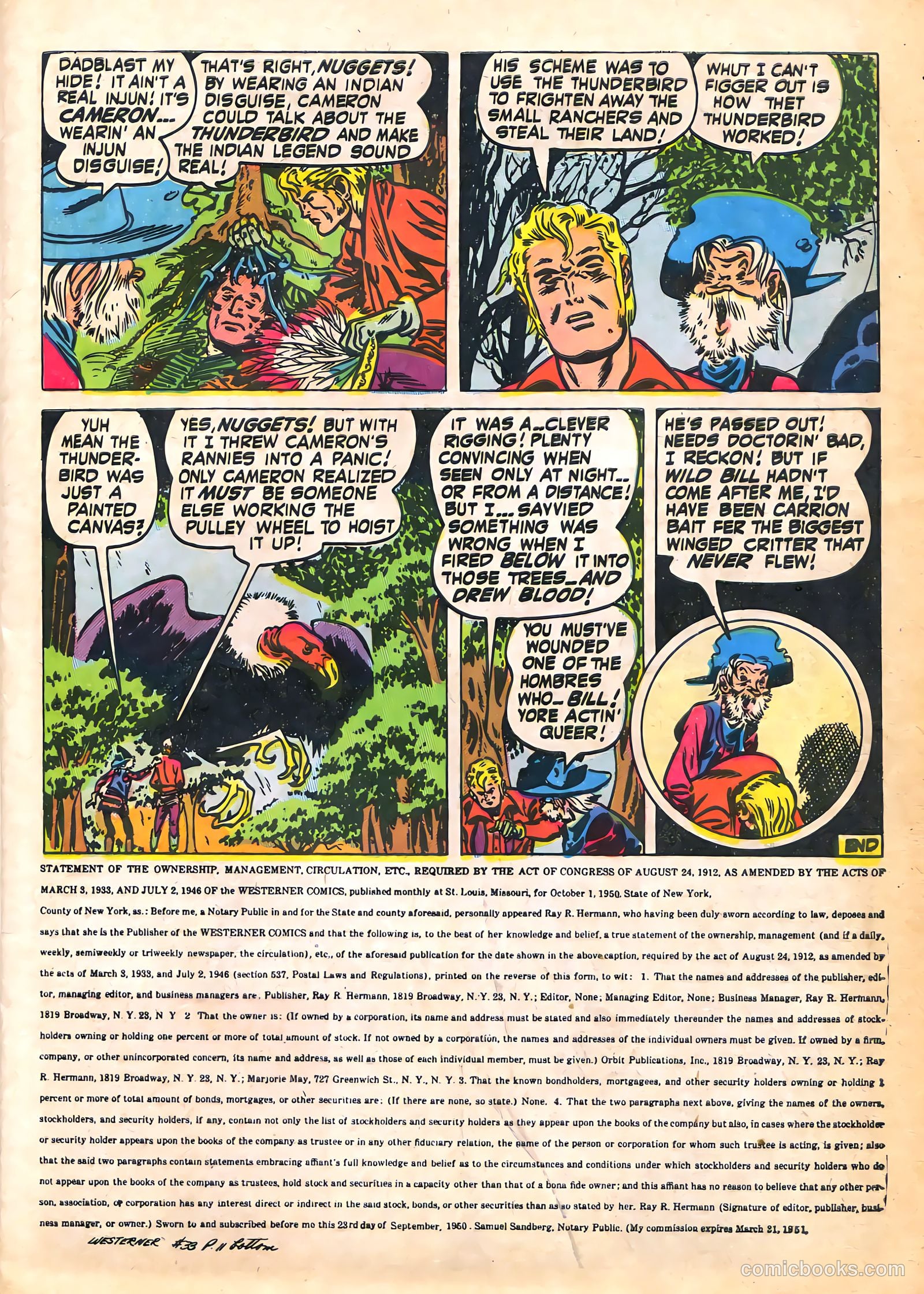 The Westerner Comics #33 (1951) — page 12 of 50