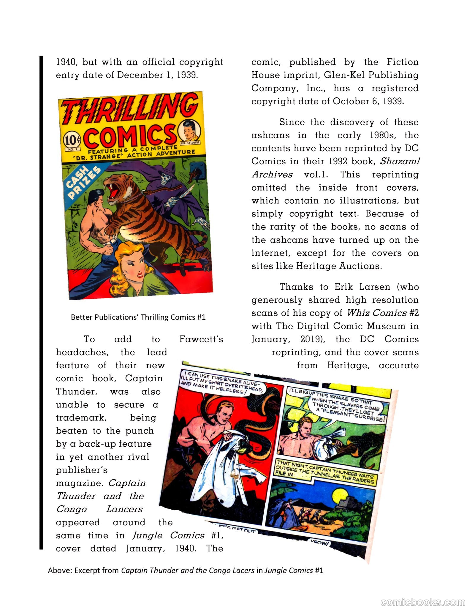 Thrill Comics [ashcan] #1 (1940) — page 3 of 29