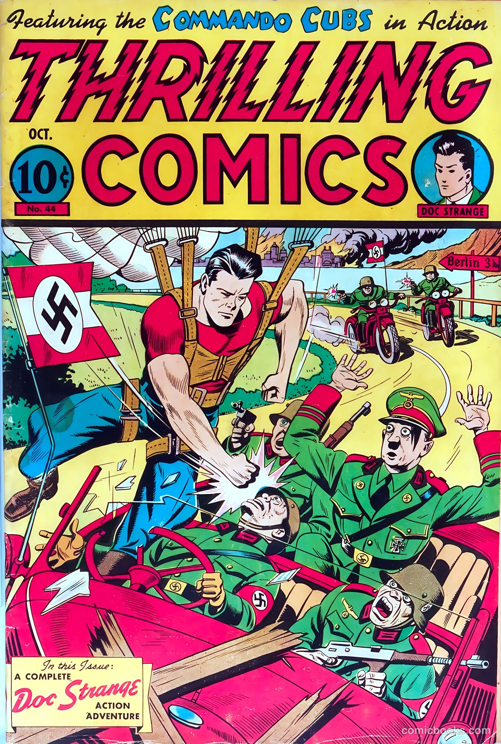 Thrilling Comics #44 cover