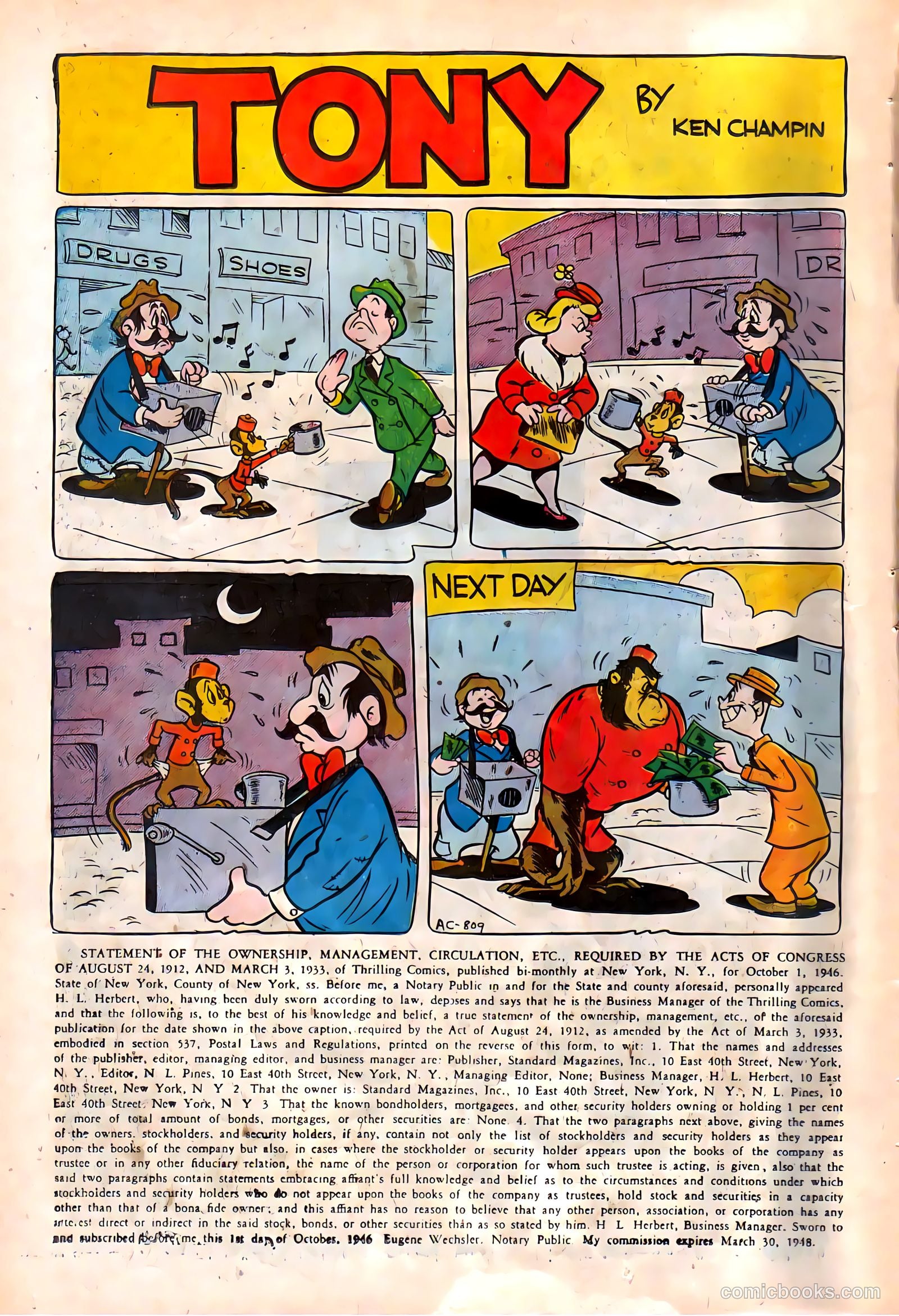 Thrilling Comics #58 (1947) — page 15 of 49