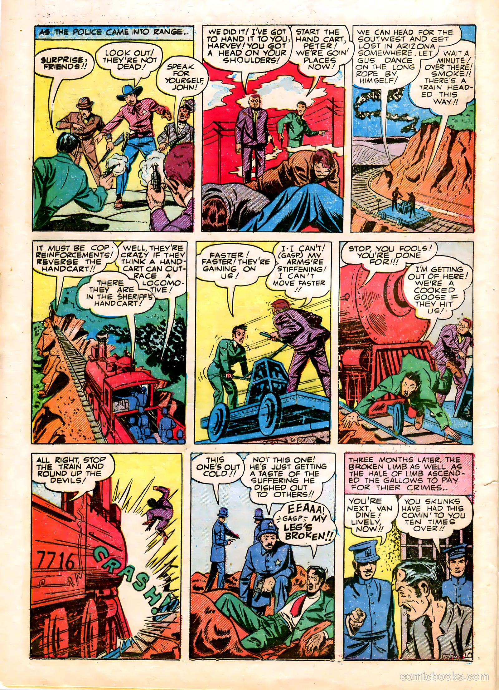 Thrilling Crime Cases #46 (1951) — page 32 of 36
