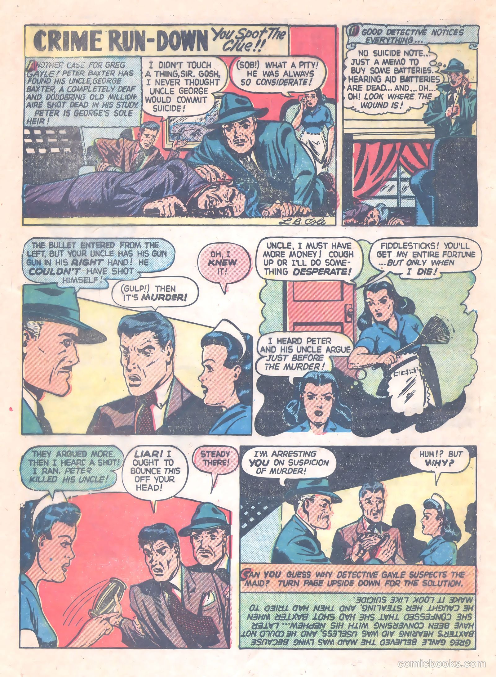 Thrilling Crime Cases #47 (1952) — page 20 of 37