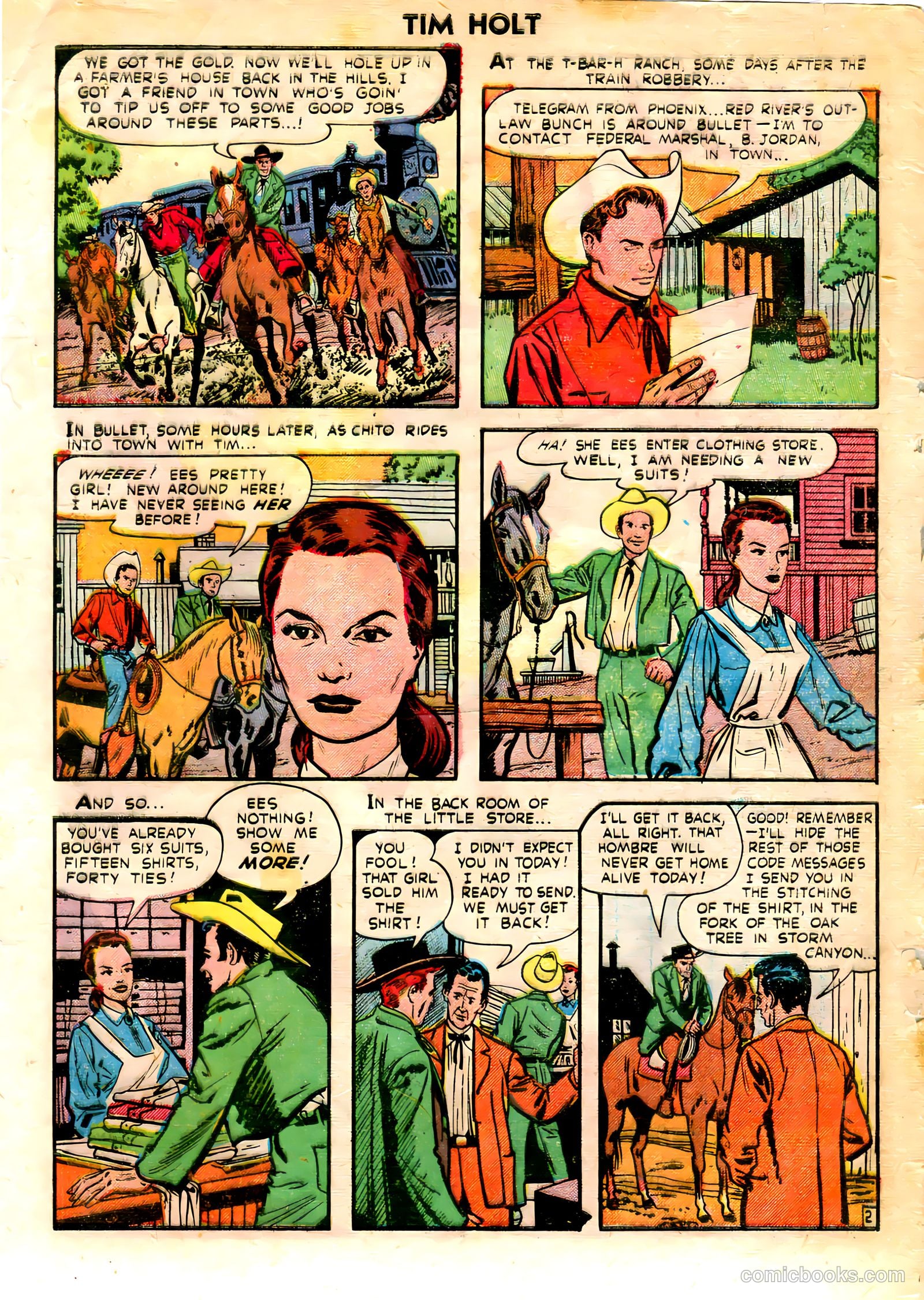 Tim Holt #26 (1951) — page 3 of 34