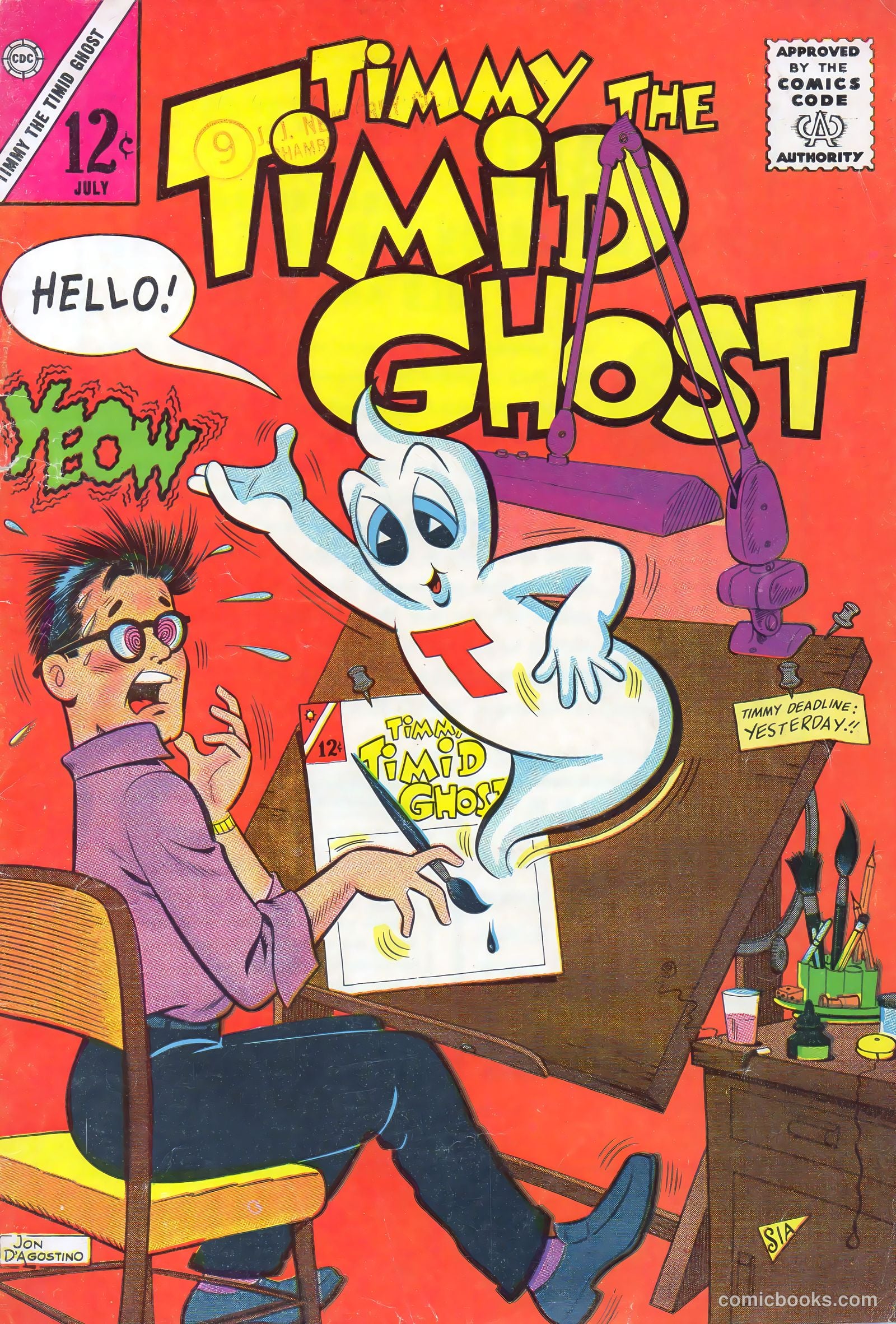 Timmy the Timid Ghost #39 cover