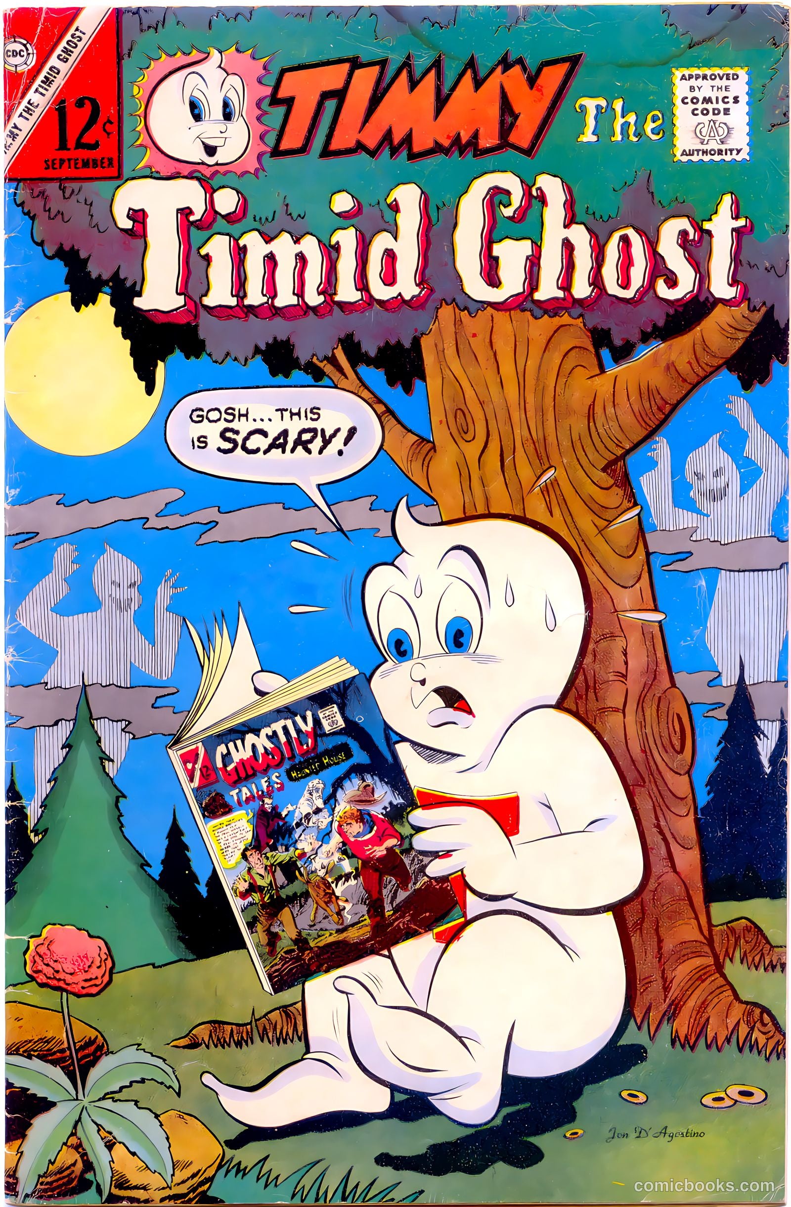 Timmy the Timid Ghost #45 cover