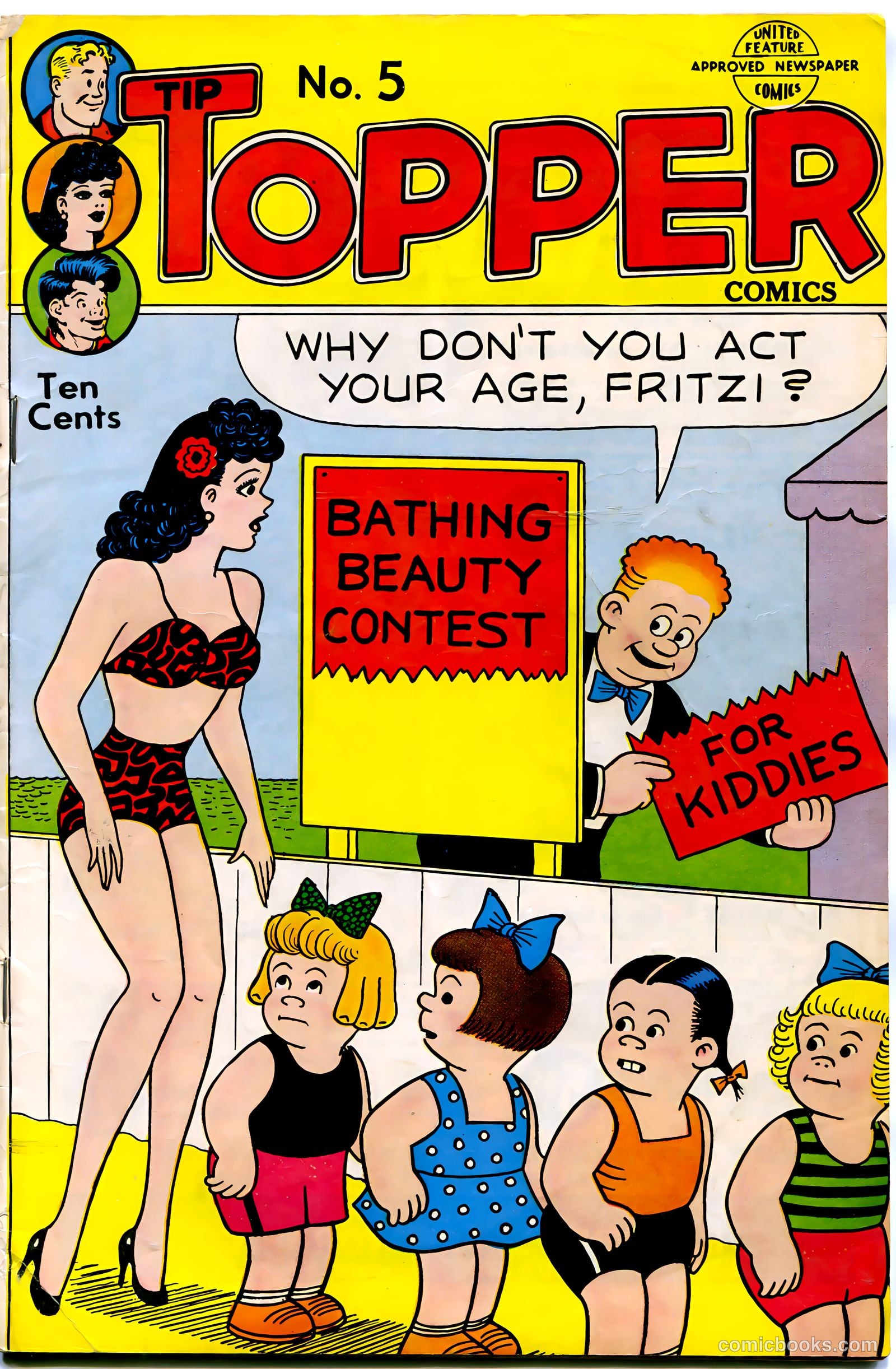 Tip Topper Comics #5 cover