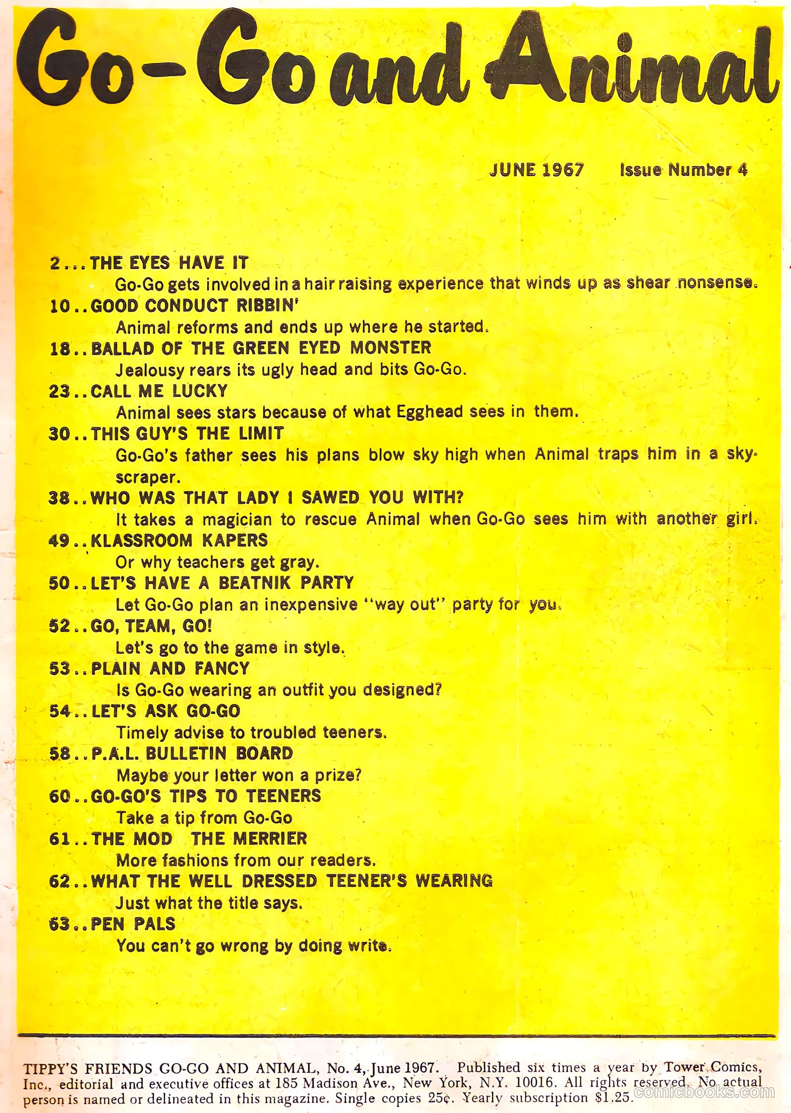 Tippy's Friends Go-Go and Animal #4 (1967) — page 3