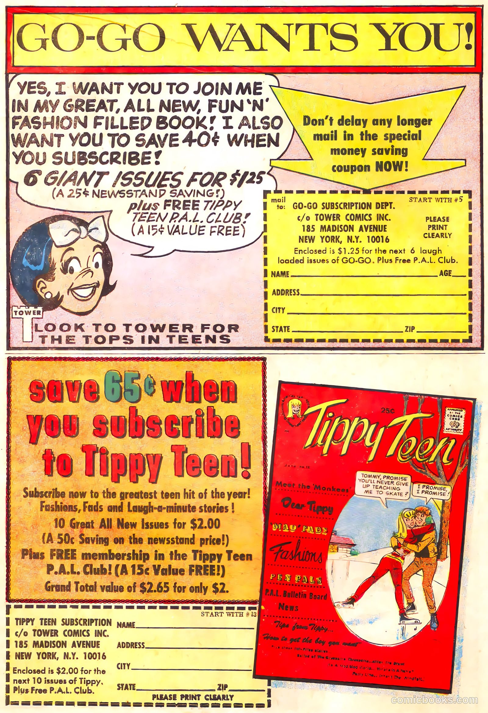 Tippy's Friends Go-Go and Animal #4 (1967) — page 50