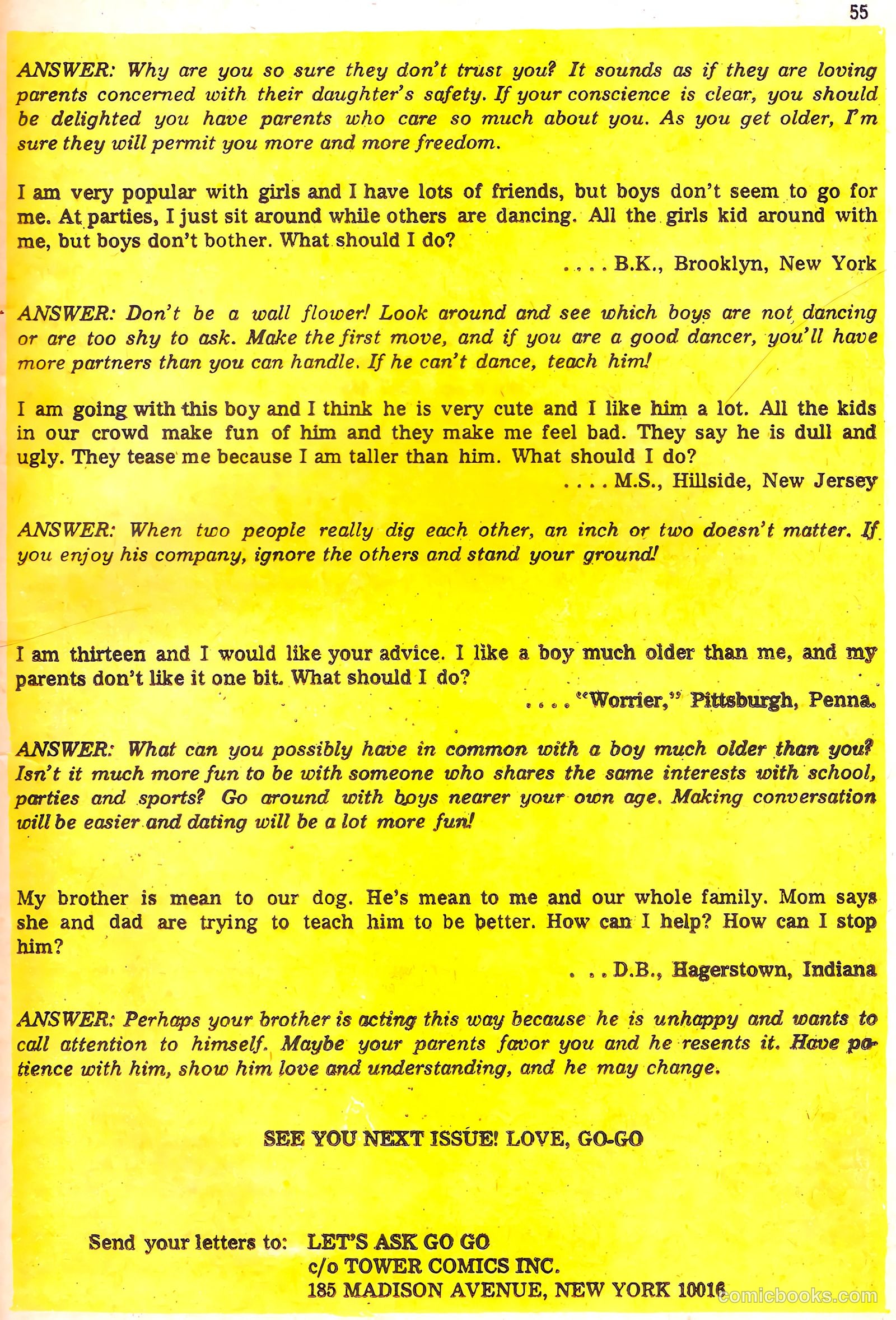 Tippy's Friends Go-Go and Animal #4 (1967) — page 57