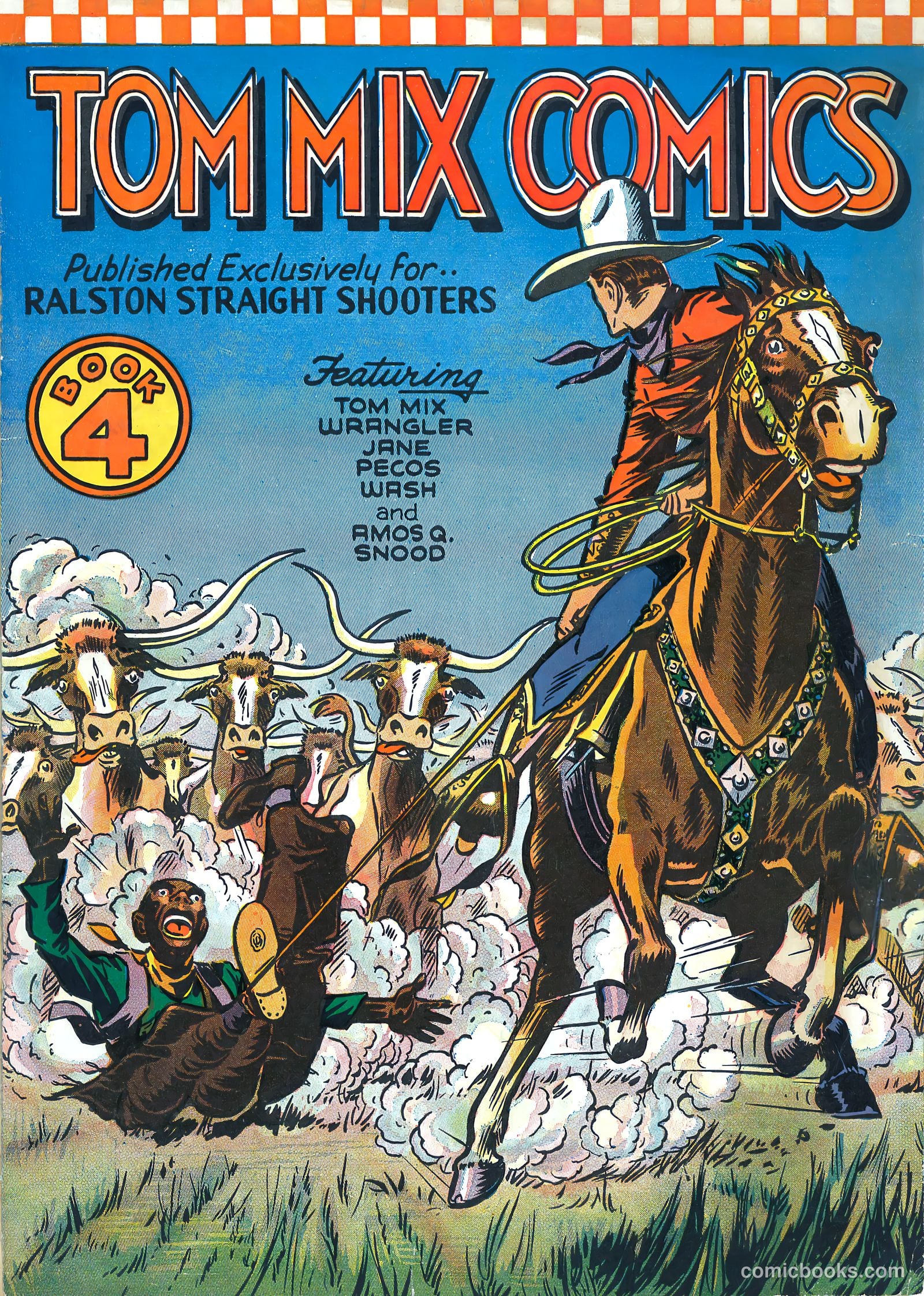 Tom Mix Comics #4 cover