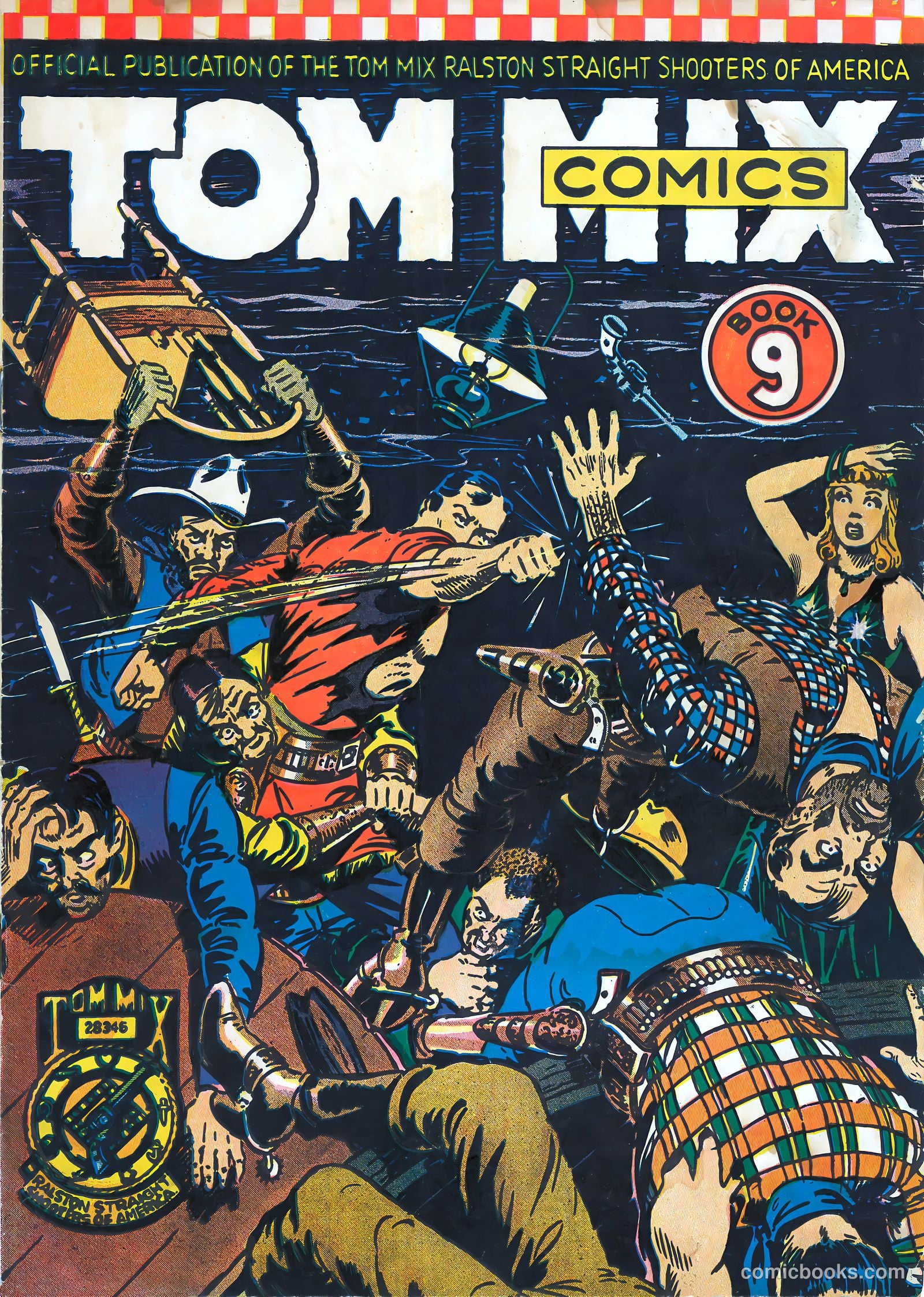 Tom Mix Comics #9 cover