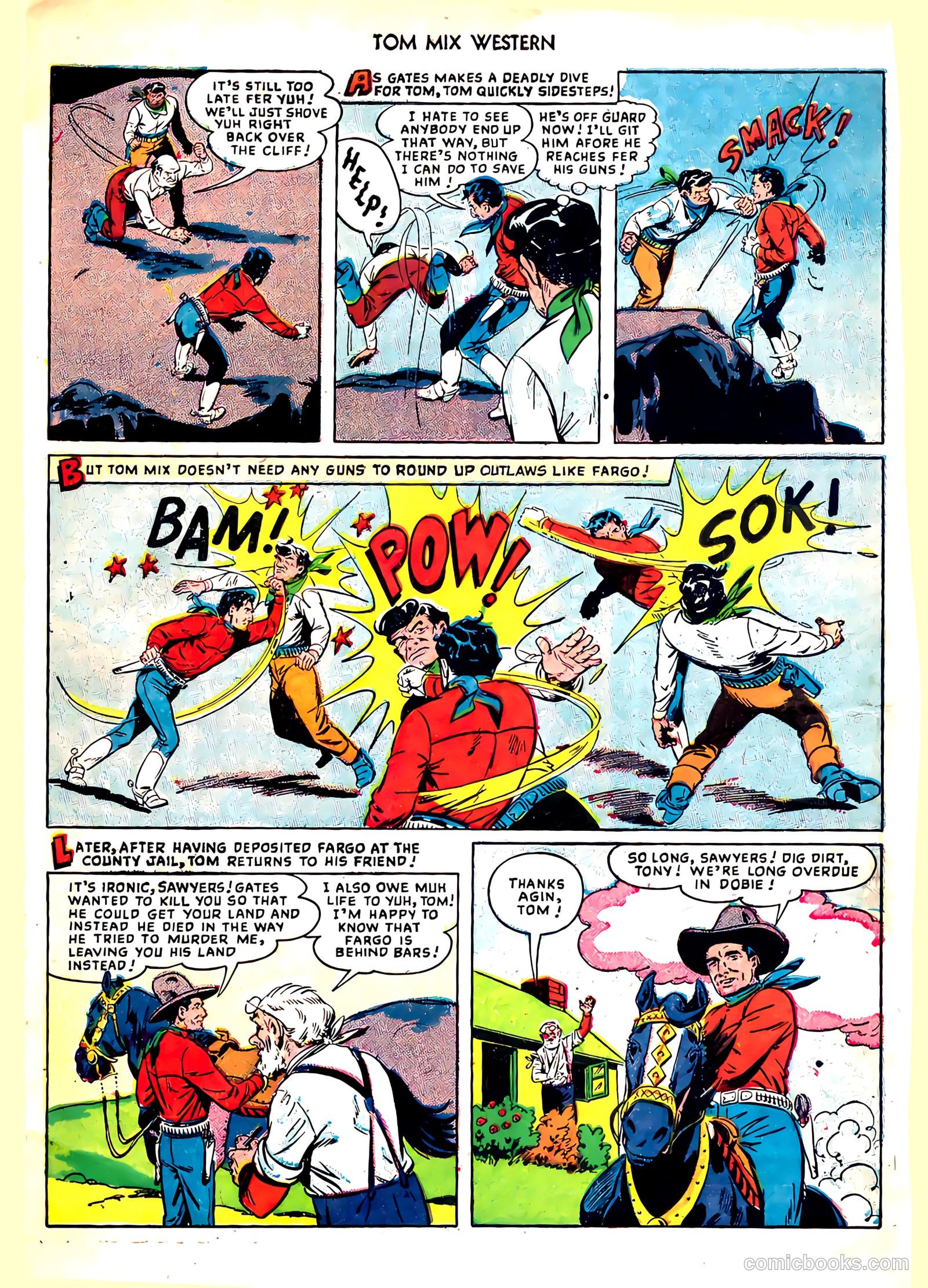 Tom Mix Western #21 (1949) — page 9 of 49