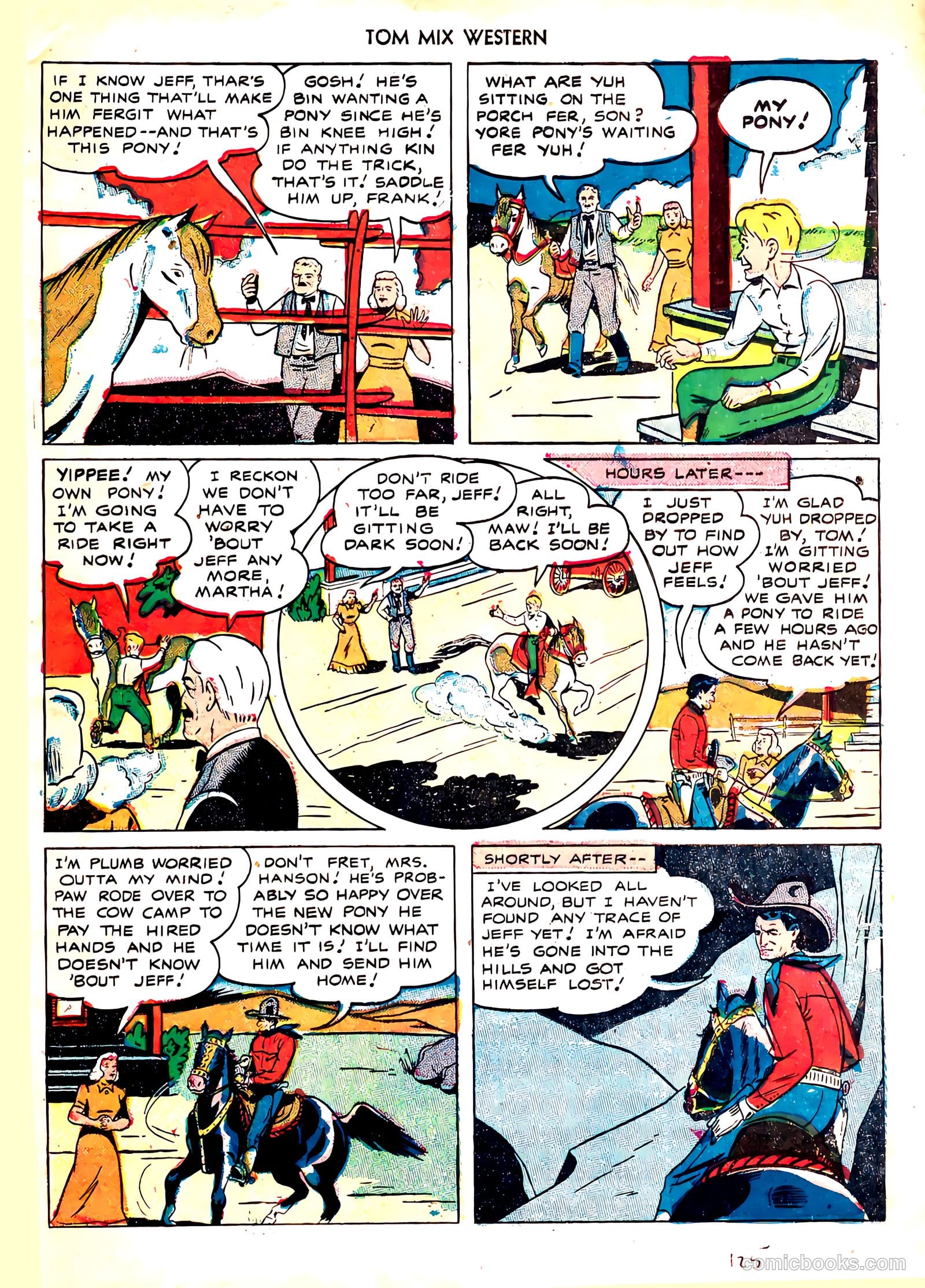 Tom Mix Western #21 (1949) — page 34 of 49