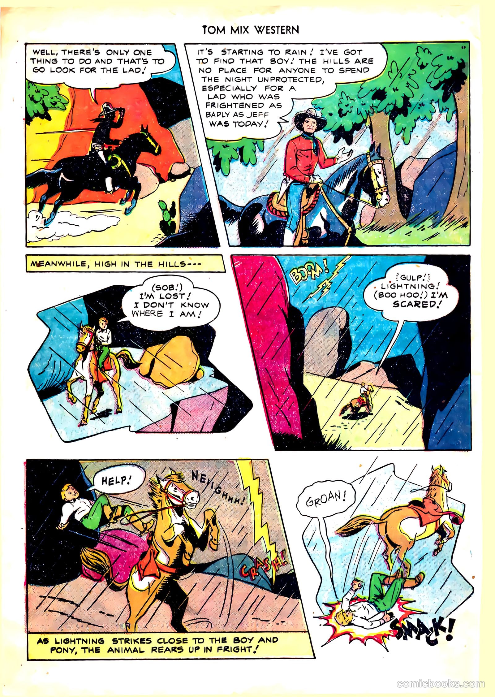 Tom Mix Western #21 (1949) — page 35 of 49