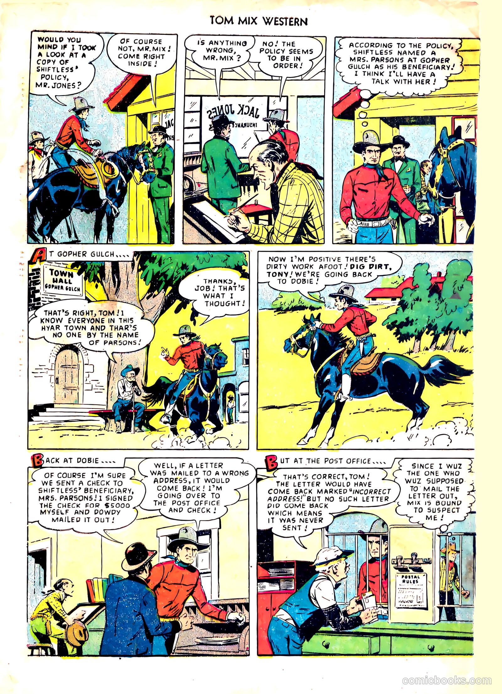 Tom Mix Western #21 (1949) — page 47 of 49