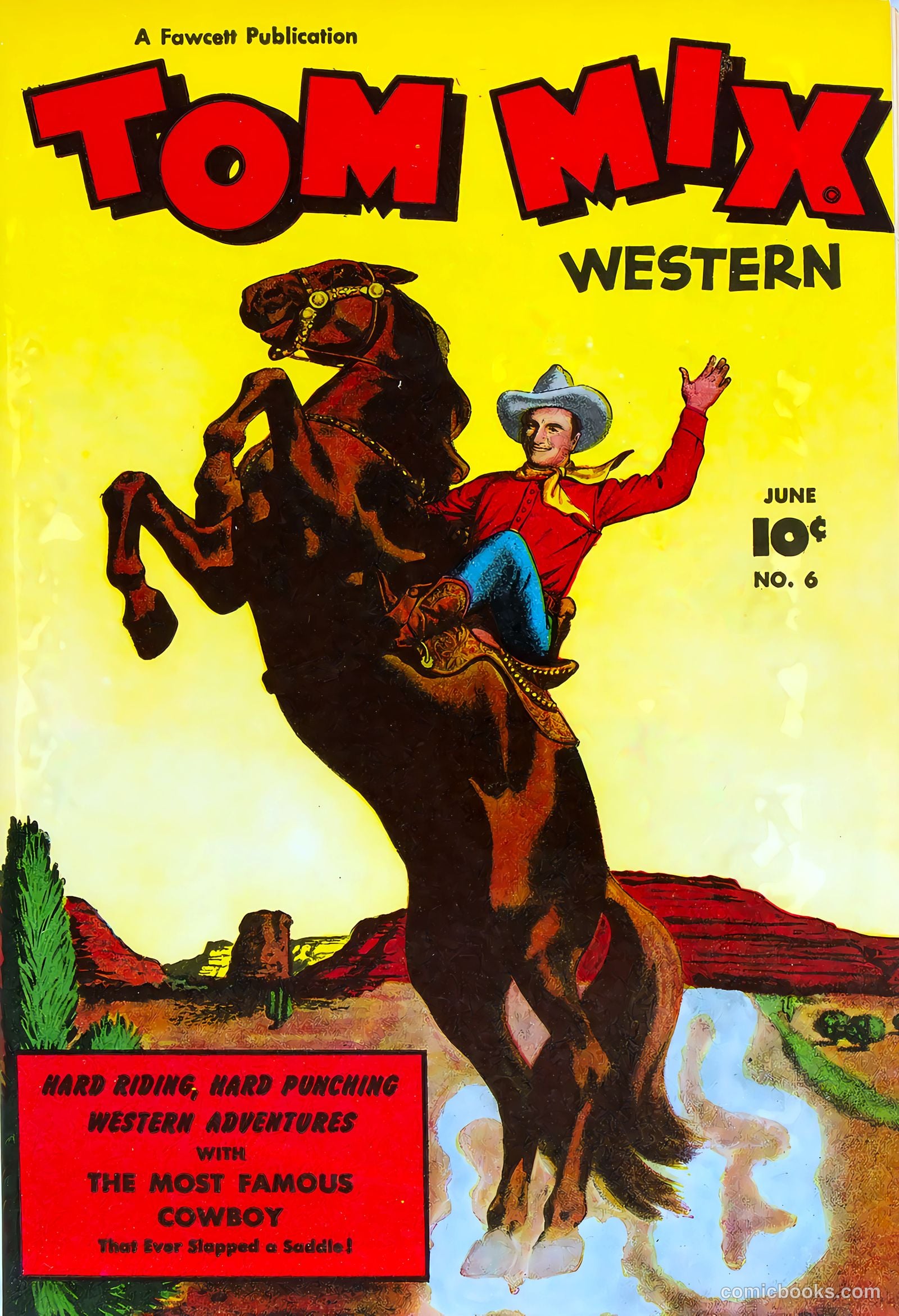 Tom Mix Western #6 cover