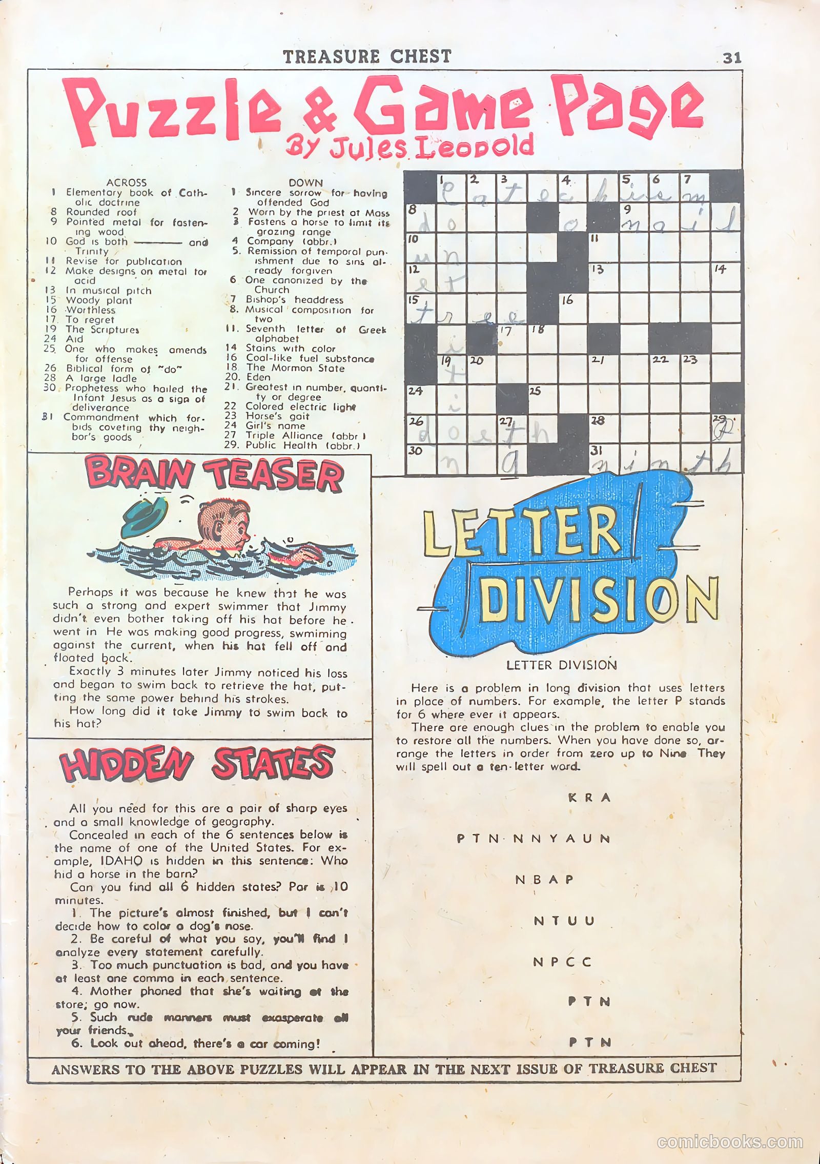 Treasure Chest Summer Edition #2 (1946) — page 31 of 32
