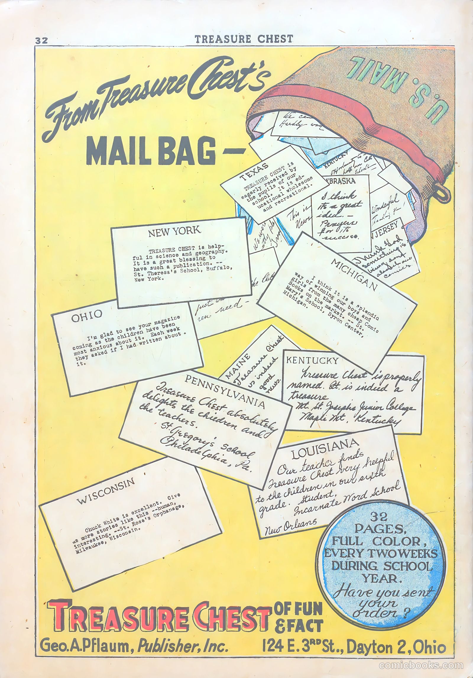 Treasure Chest Summer Edition #2 (1946) — page 32 of 32