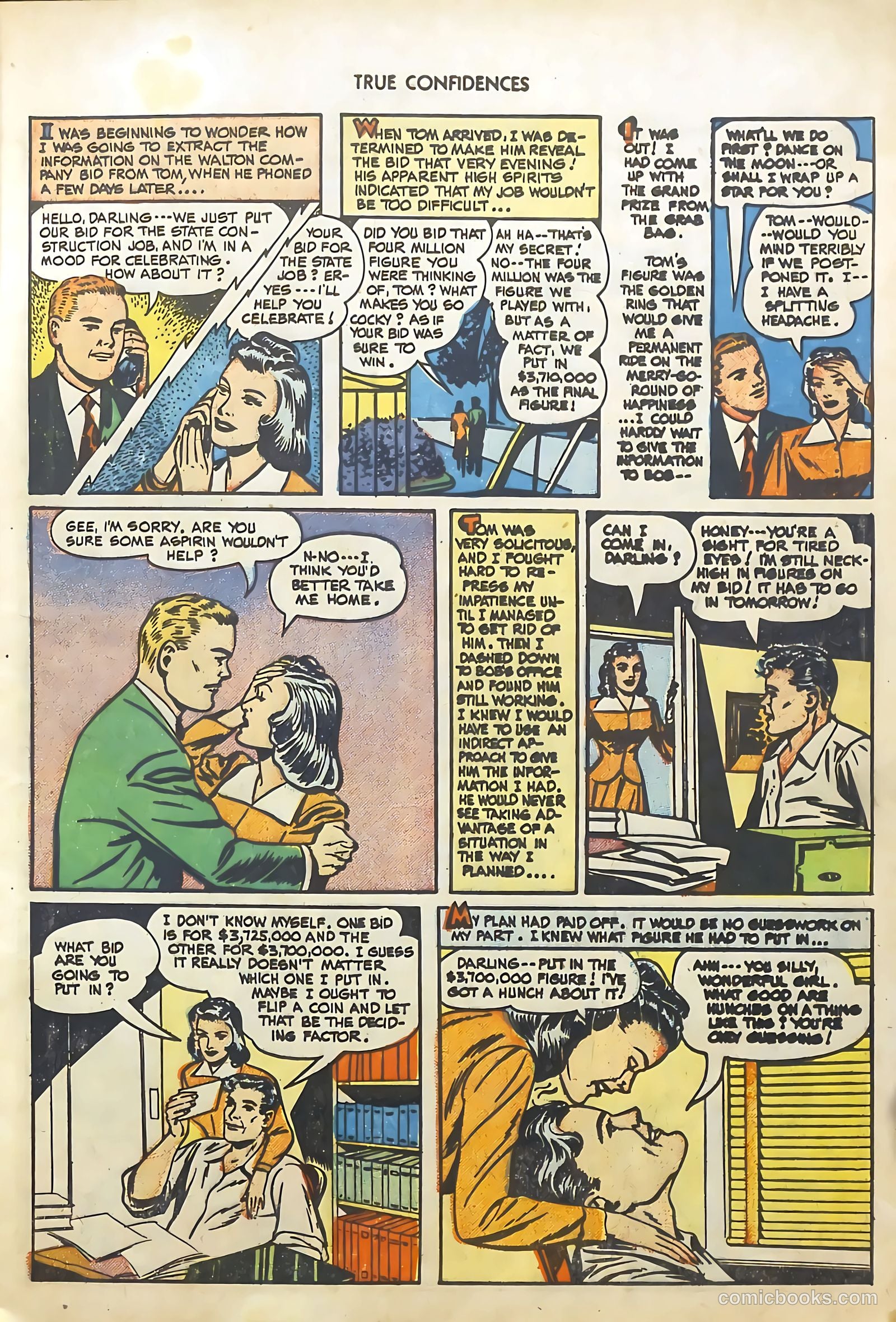 True Confidences #2 (1950) — page 9 of 36