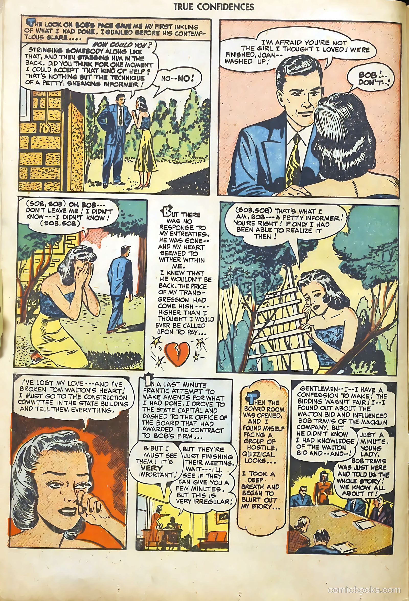 True Confidences #2 (1950) — page 12 of 36