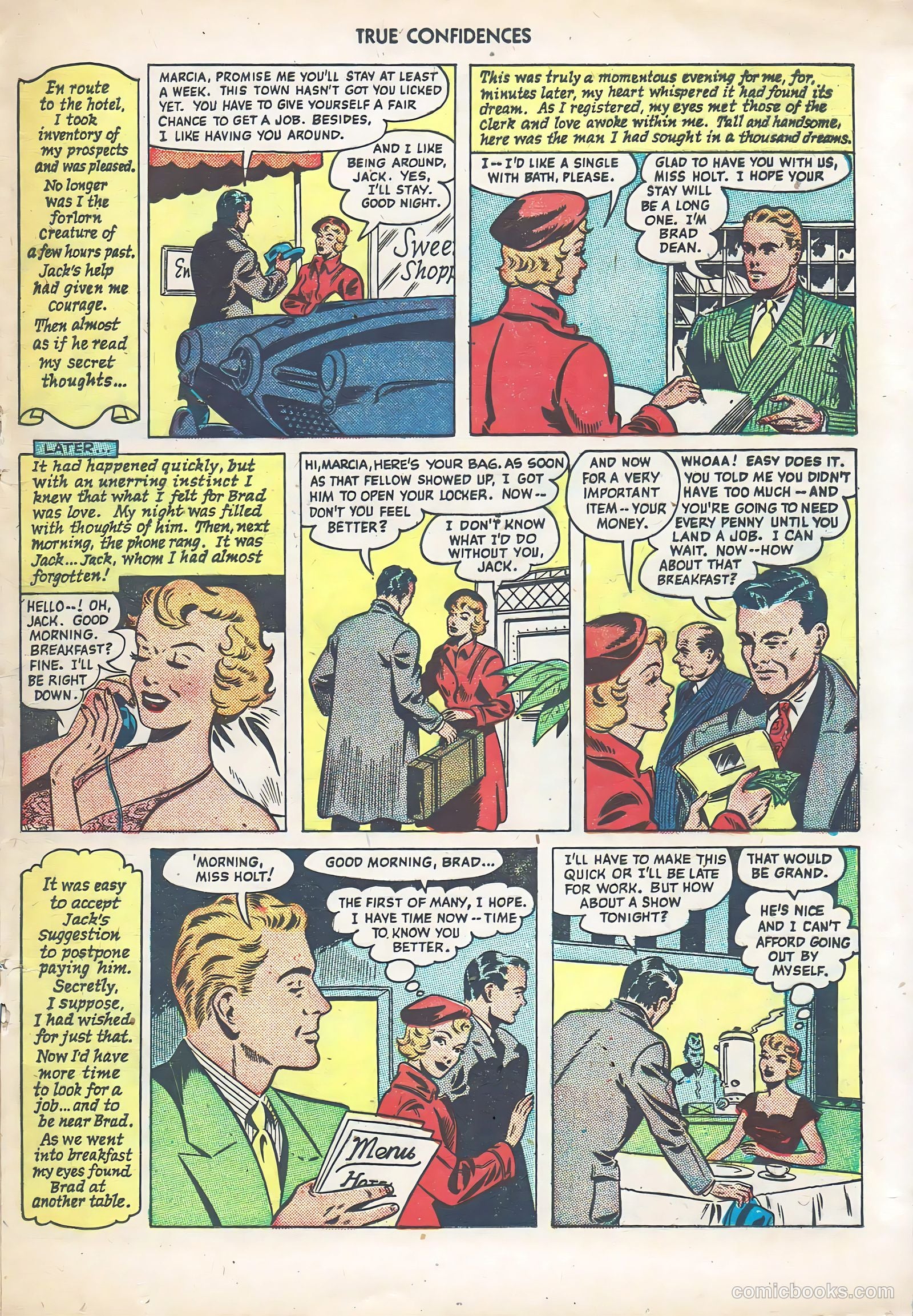 True Confidences #4 (1950) — page 17 of 36