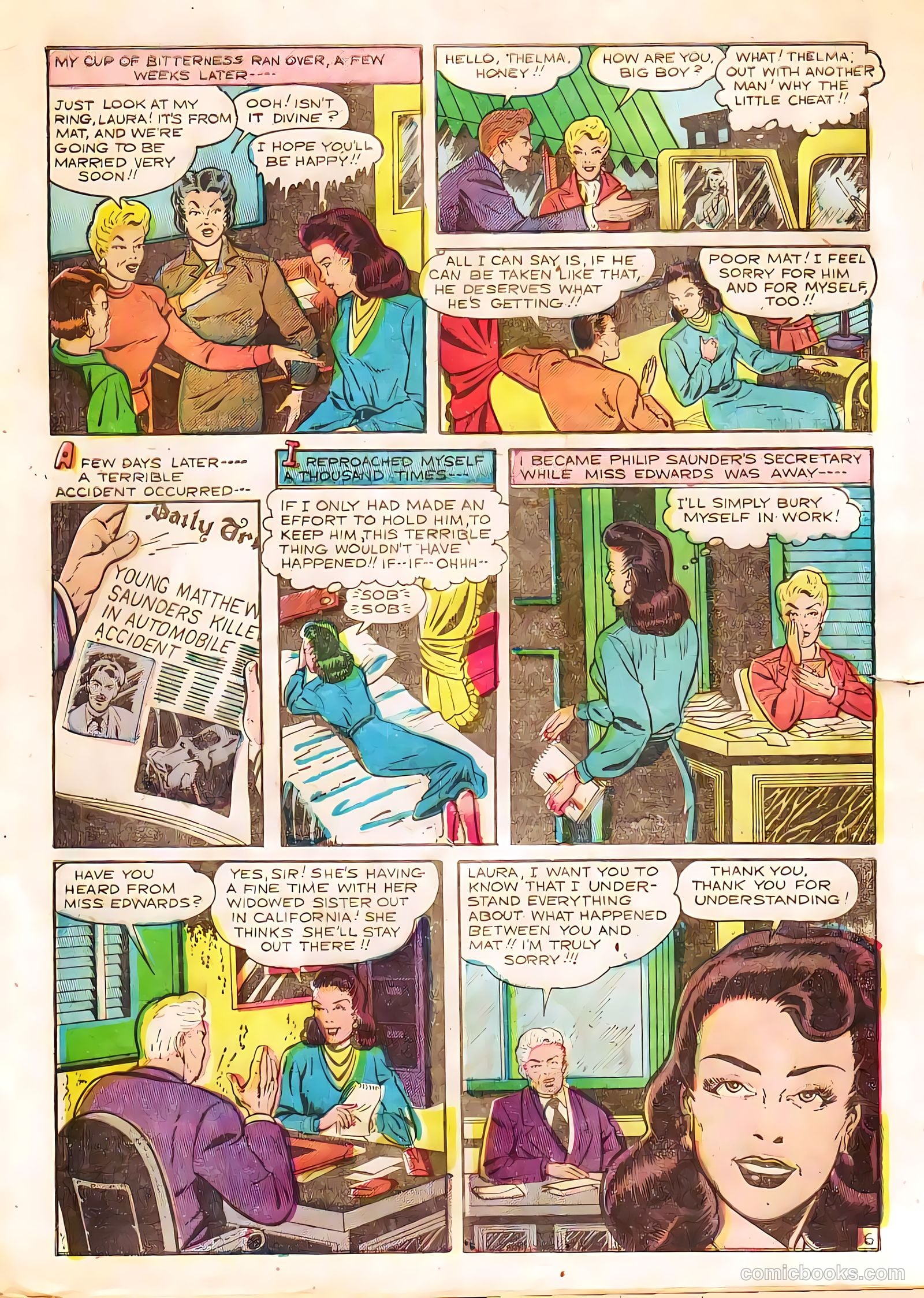 True-to-Life Romances #10 (1952) — page 16
