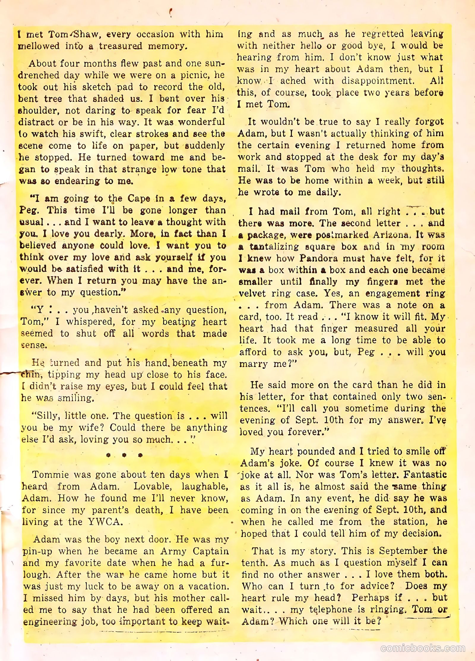 True-to-Life Romances #10 (1952) — page 23