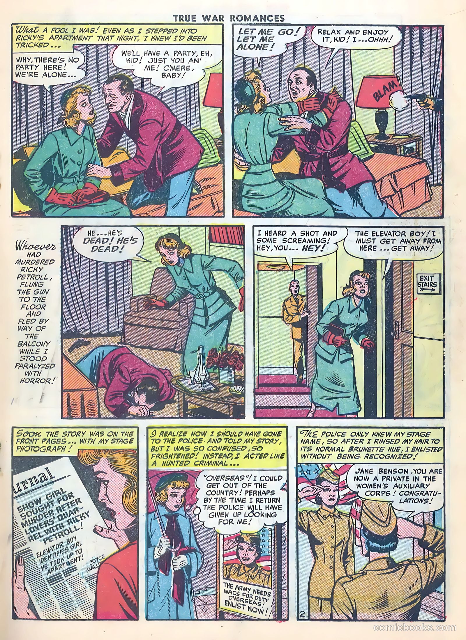 True War Romances #1 (1952) — page 19 of 35