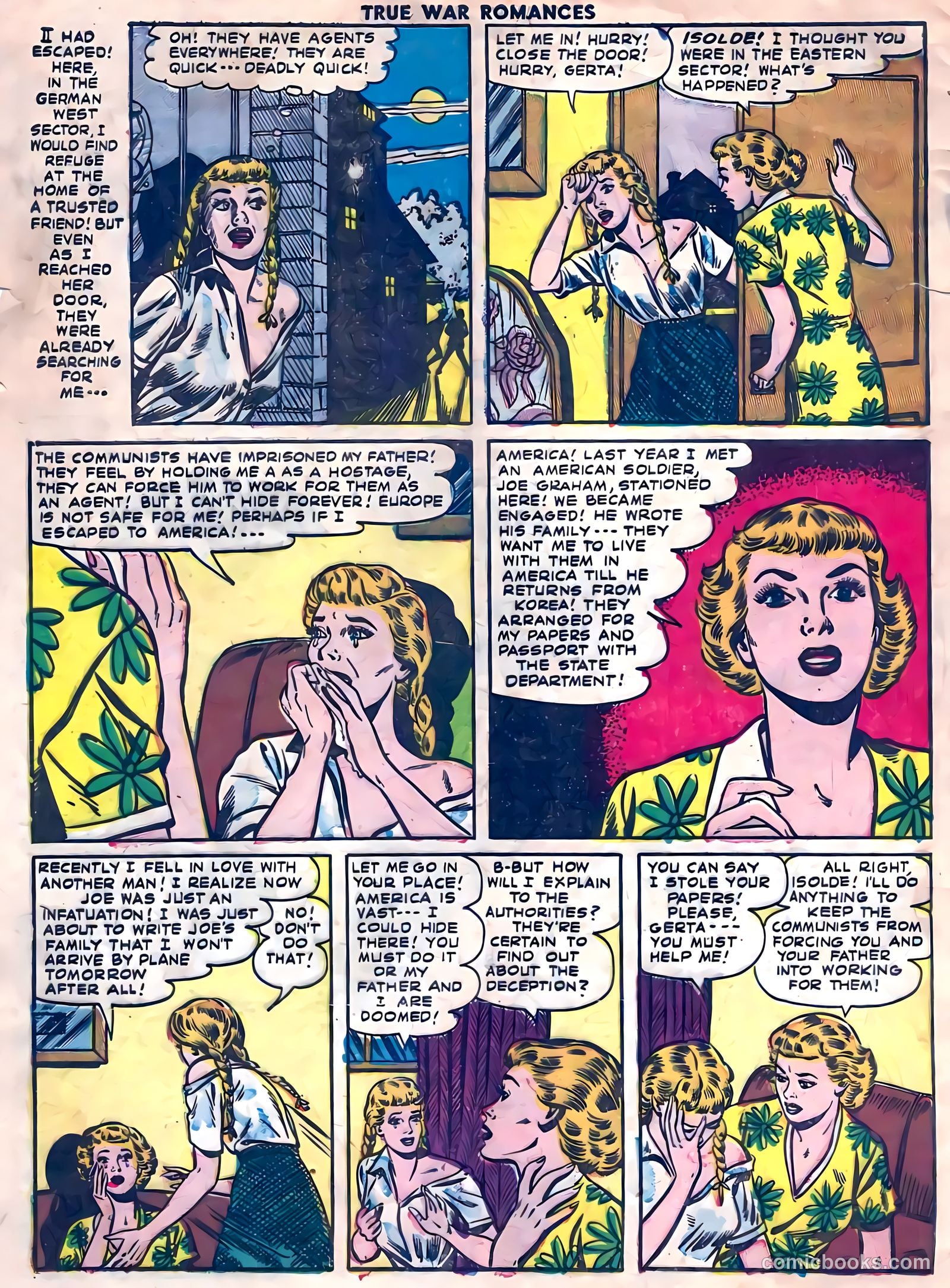 True War Romances #4 (1953) — page 4 of 36