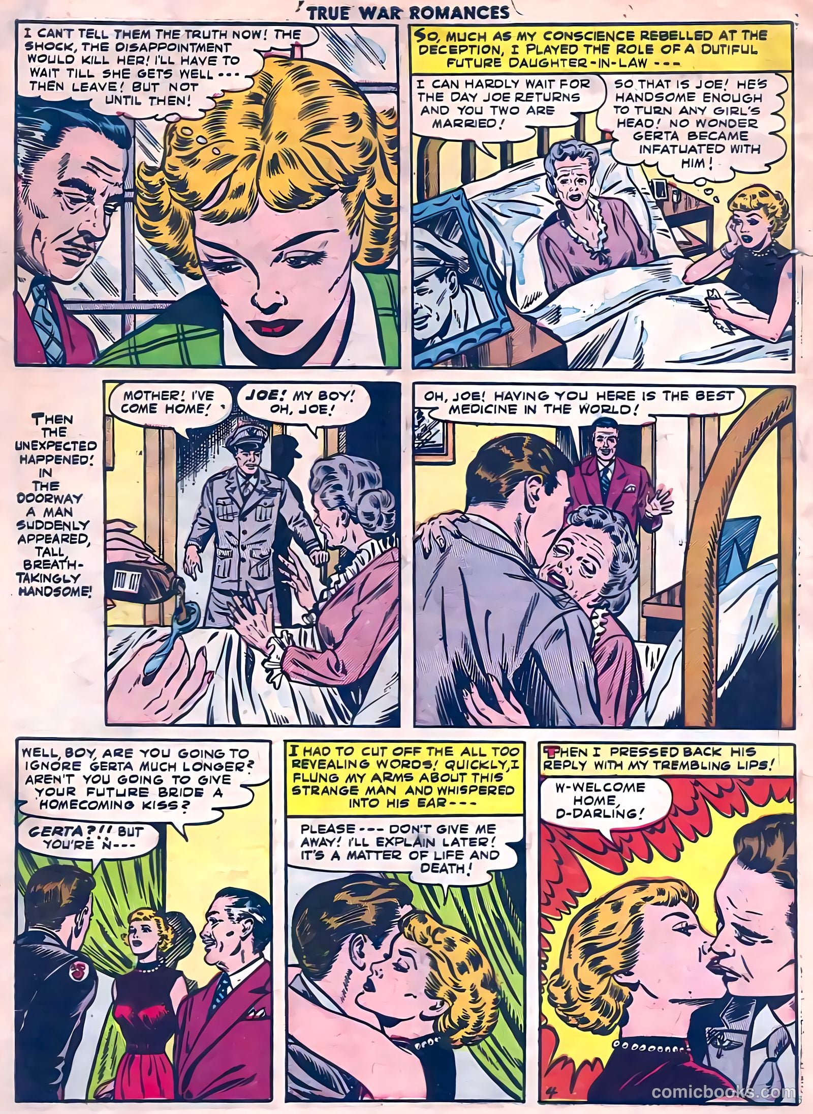 True War Romances #4 (1953) — page 6 of 36