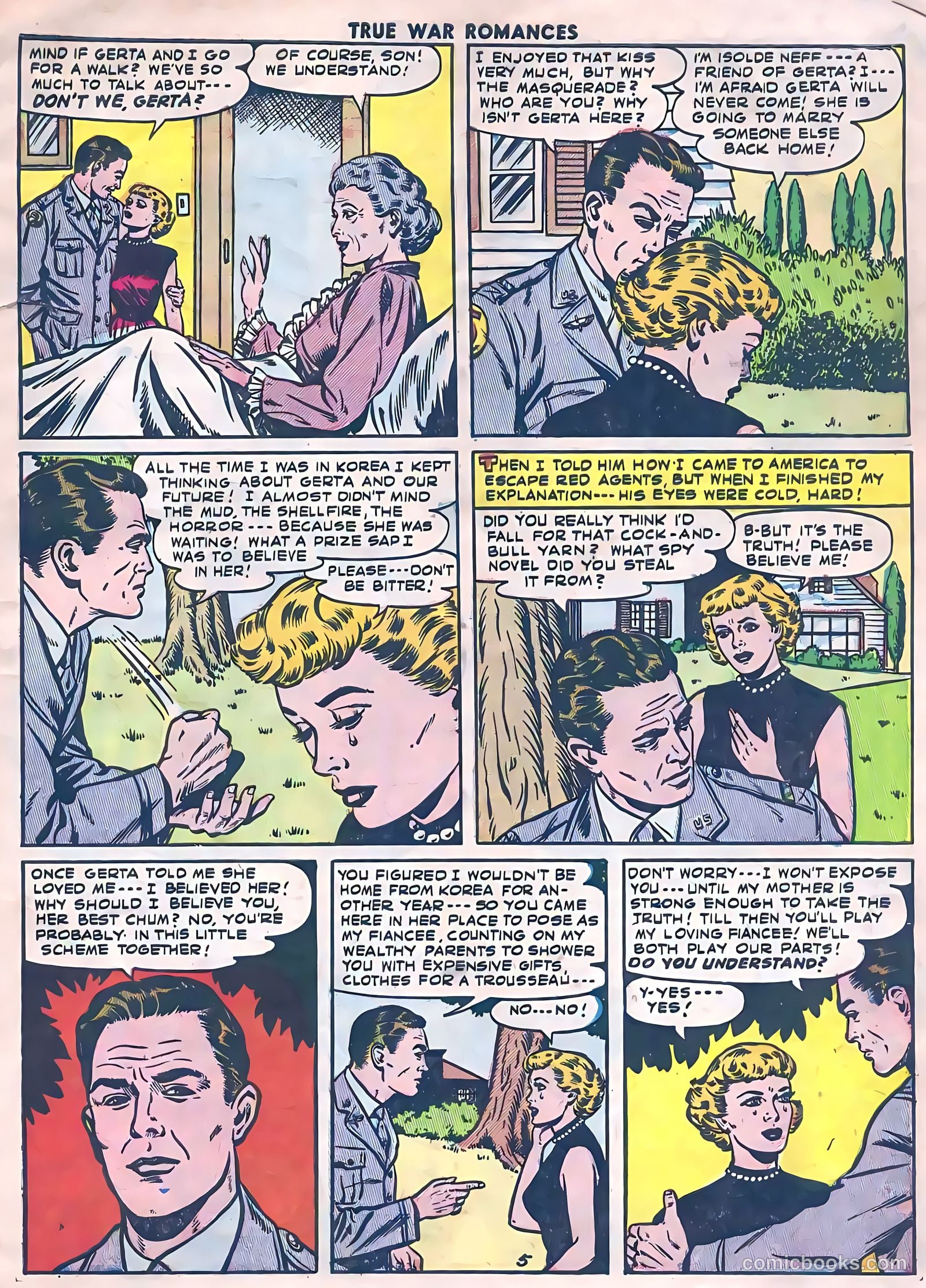 True War Romances #4 (1953) — page 7 of 36