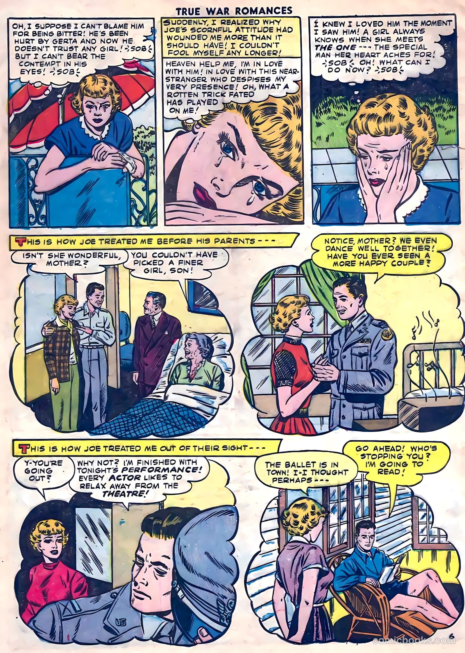 True War Romances #4 (1953) — page 8 of 36