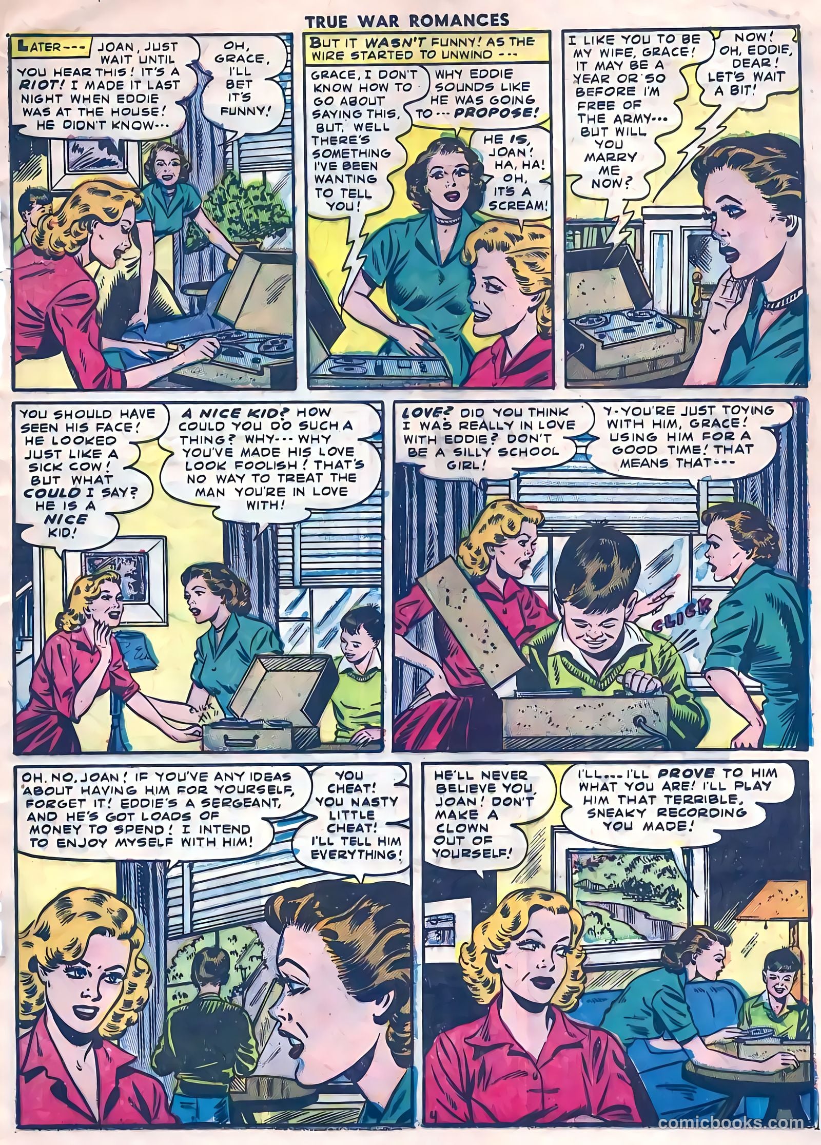True War Romances #4 (1953) — page 21 of 36