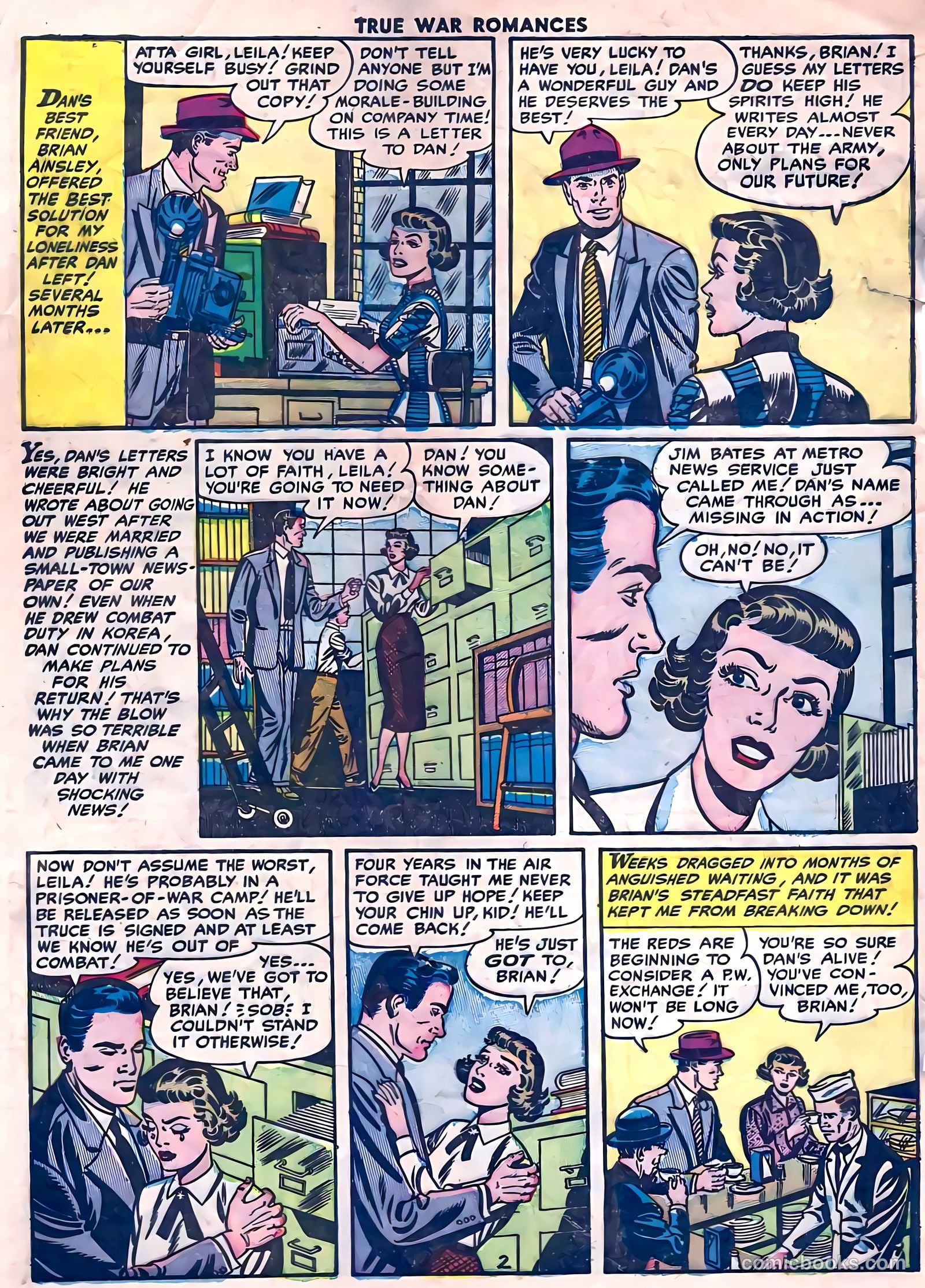 True War Romances #4 (1953) — page 28 of 36