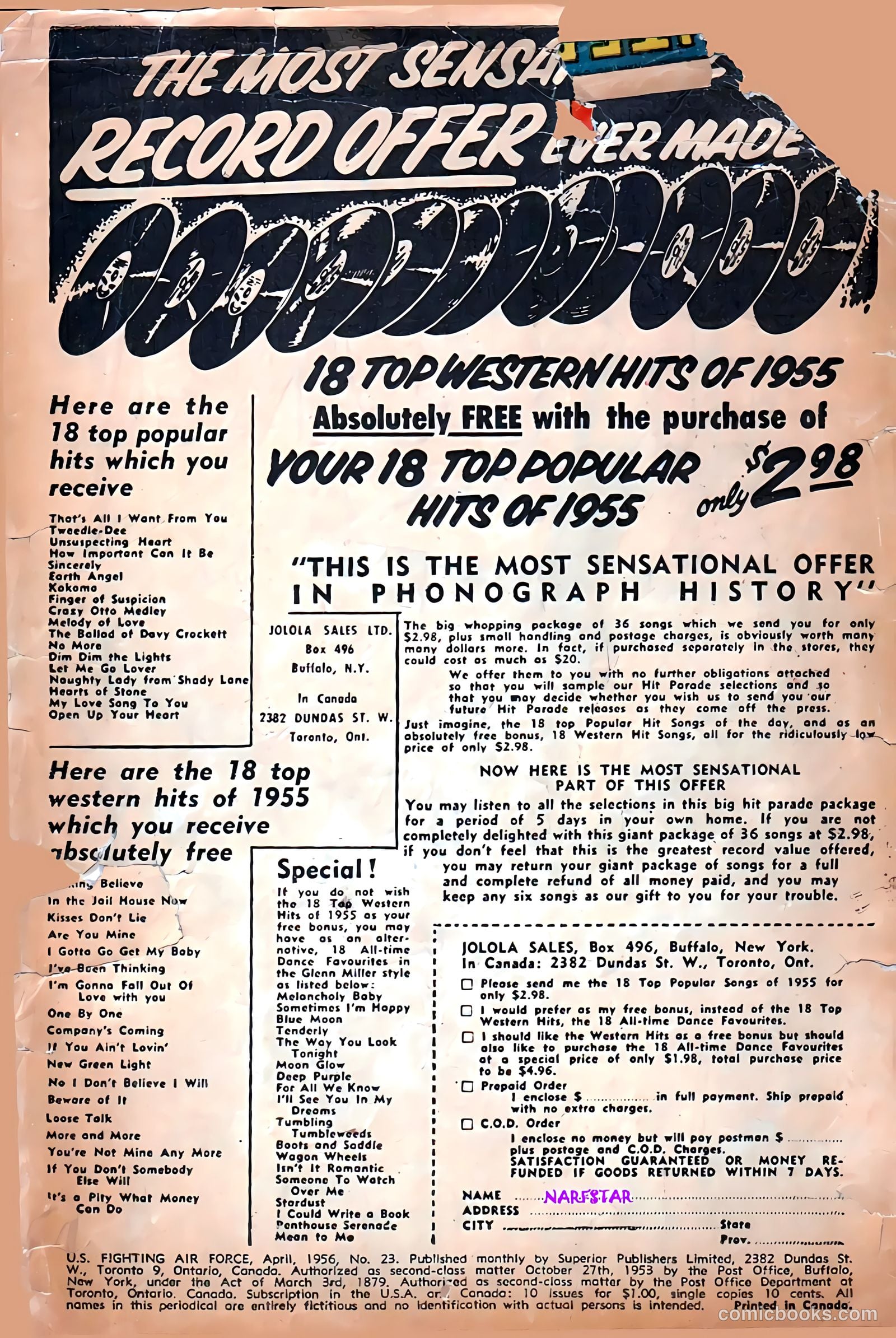 U.S. Fighting Air Force #23 (1956) — page 2