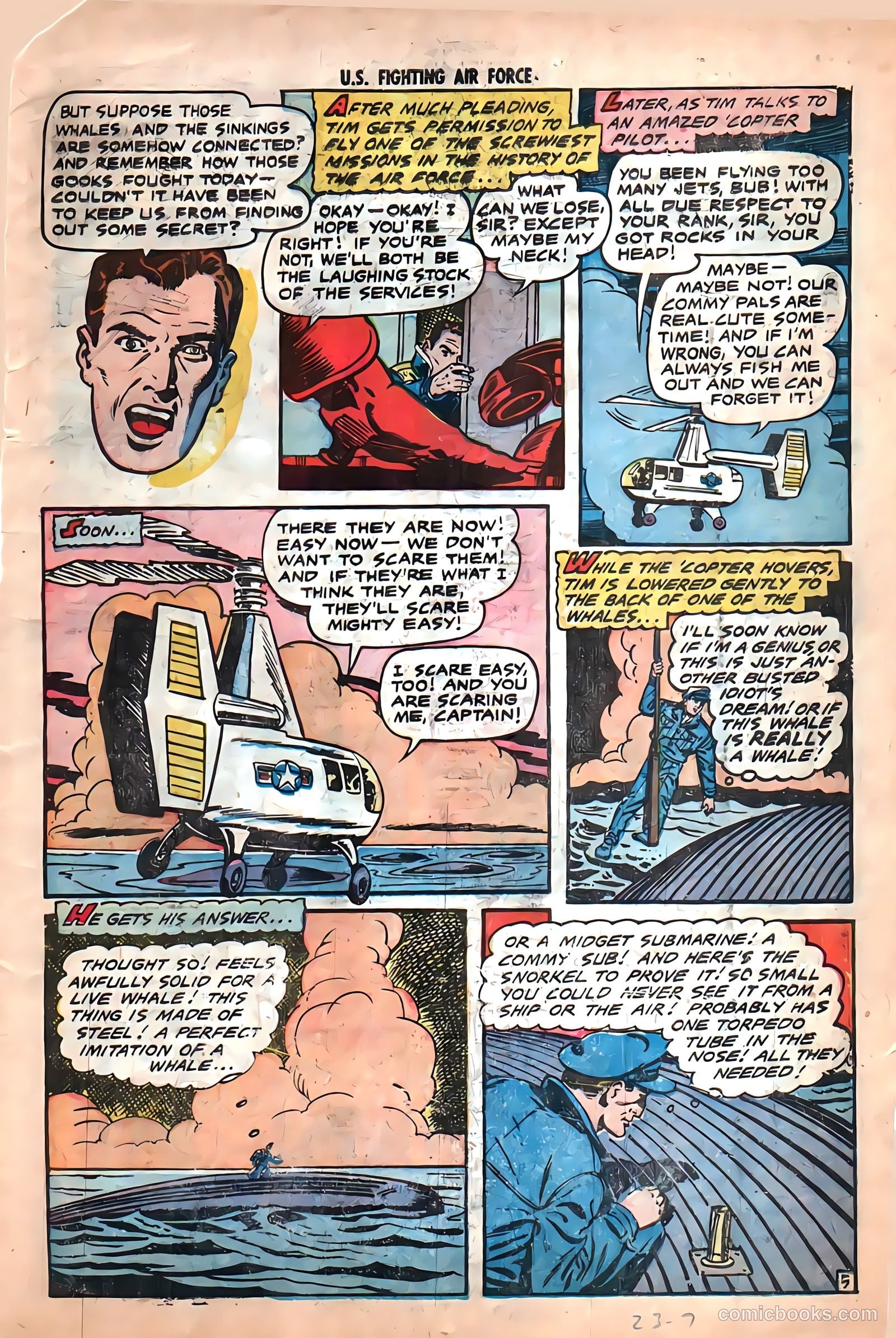 U.S. Fighting Air Force #23 (1956) — page 7