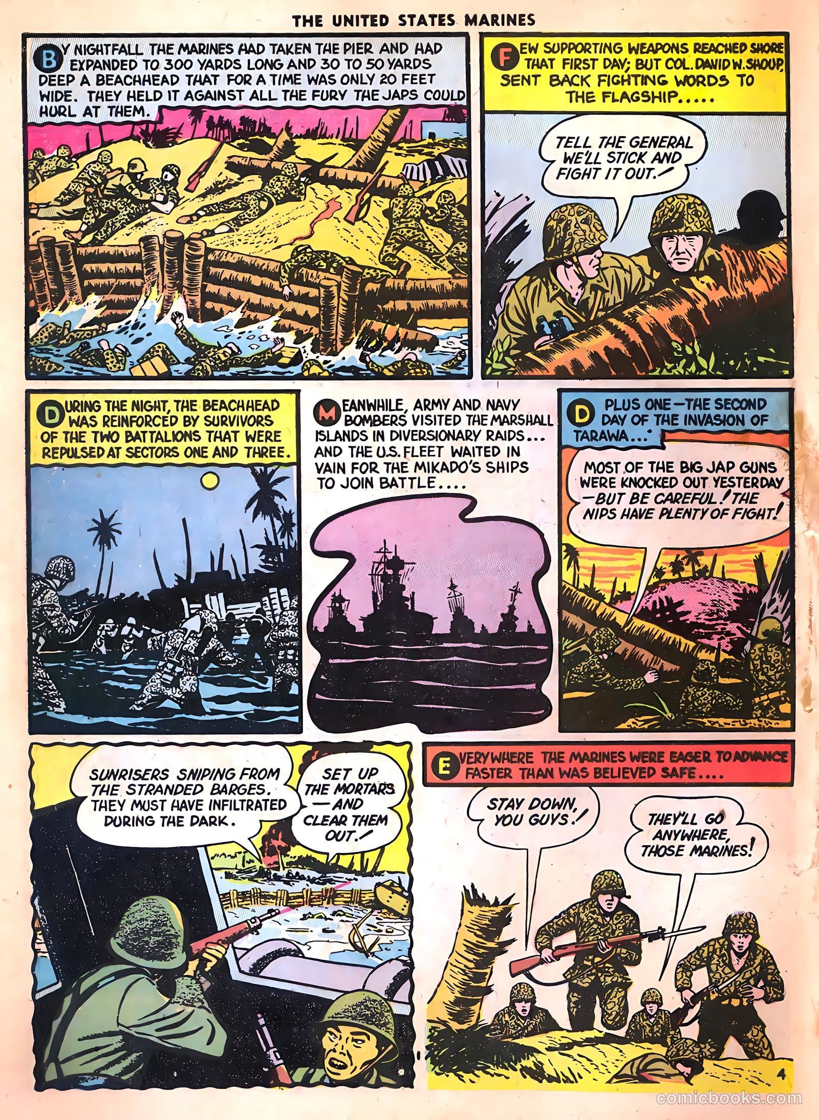 U.S. Marines in Action #3 (1952) — page 6 of 54