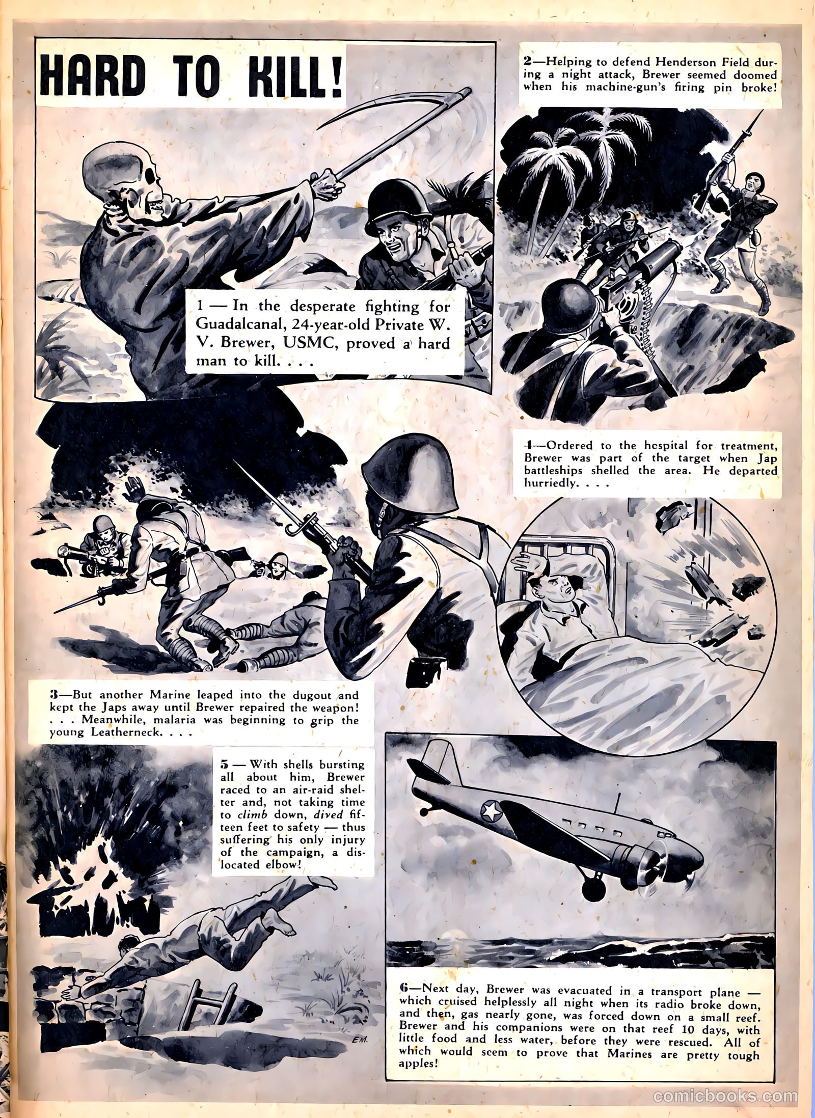 U.S. Marines in Action #3 (1952) — page 32 of 54