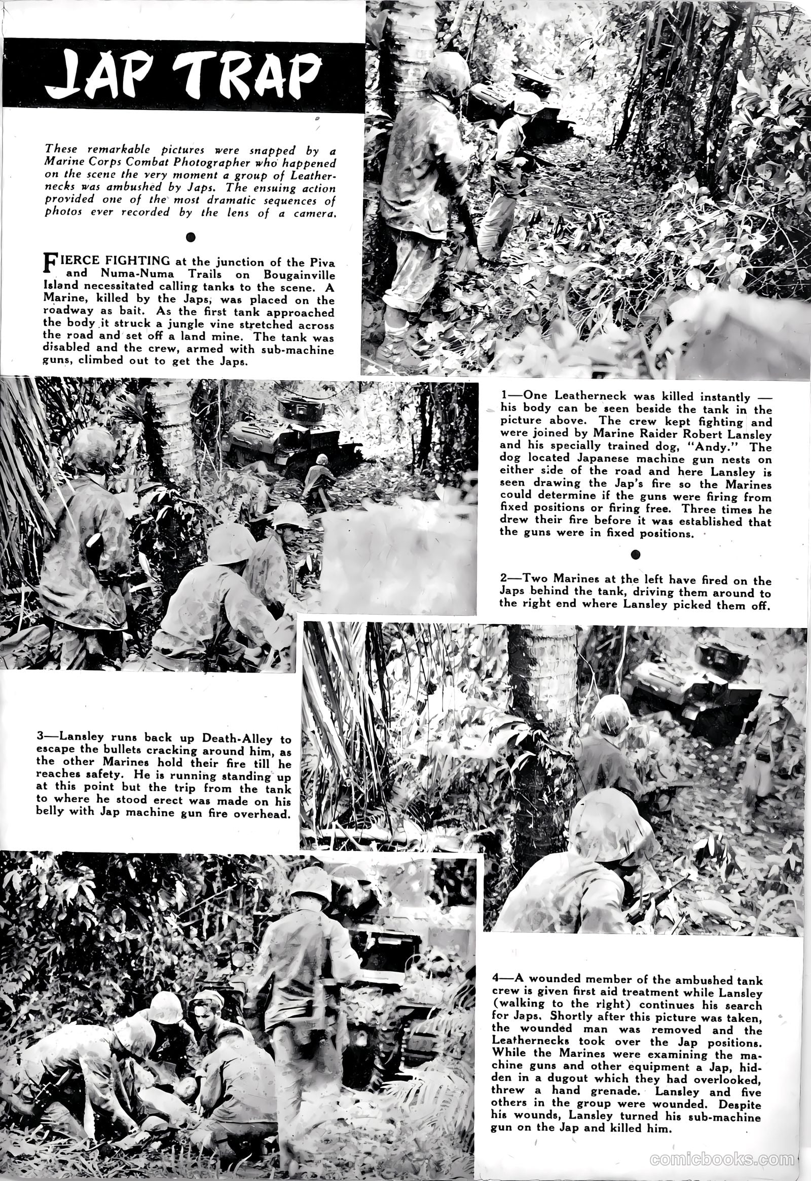 U.S. Marines in Action #3 (1952) — page 36 of 54
